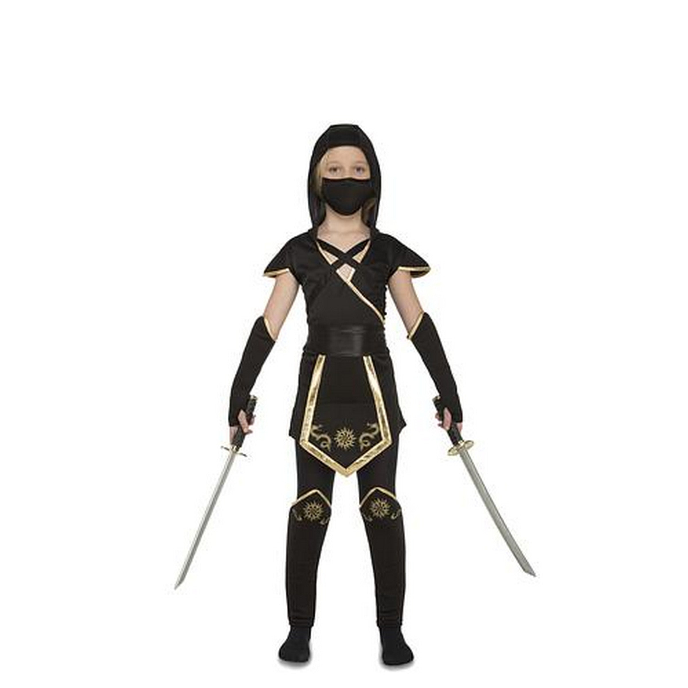 Halloween Black Ninja Costume - Girls 10-12 Y