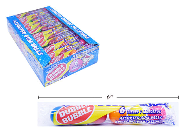 Dubble Bubble 6 Assorted Gum Balls 36g