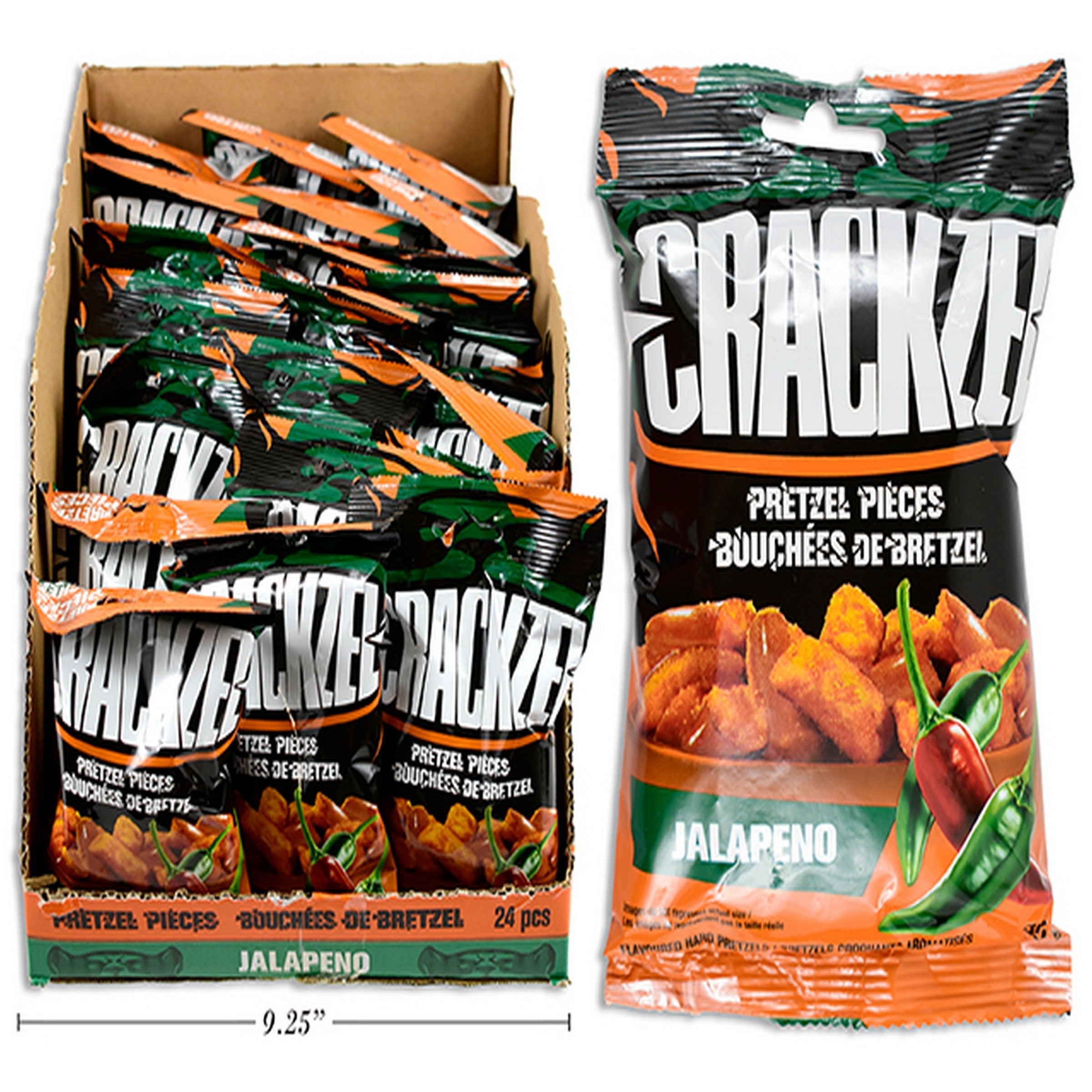 Crackzel Pretzel Pieces - Jalapeno Flavor 85g