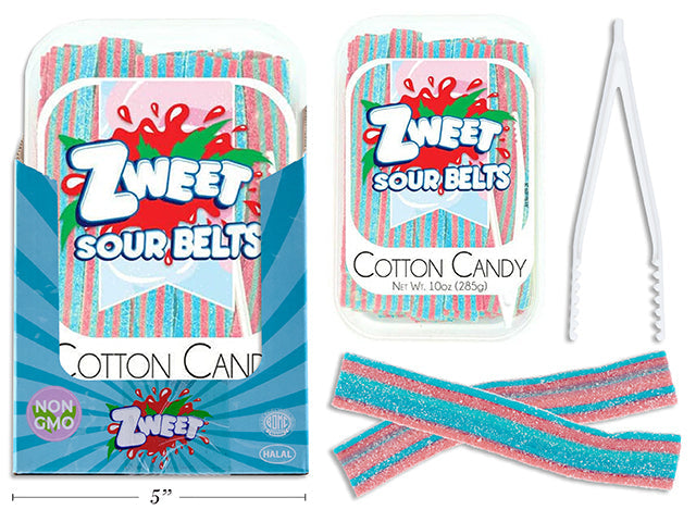 Zweet Sour Belts - Cotton Candy 10oz (285g)