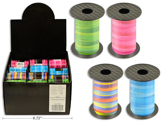 Curling Ribbon - Rainbow 5mm x 100ft VRT