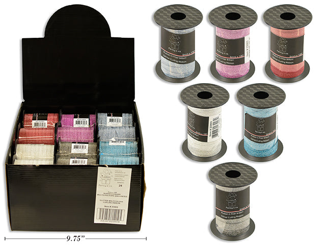 Curling Ribbon - Glitter 5mm x 100ft VRT