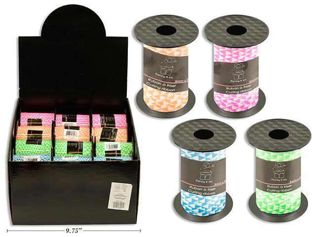 Curling Ribbon - 2 Neon Colors 5mm x 99ft VRT