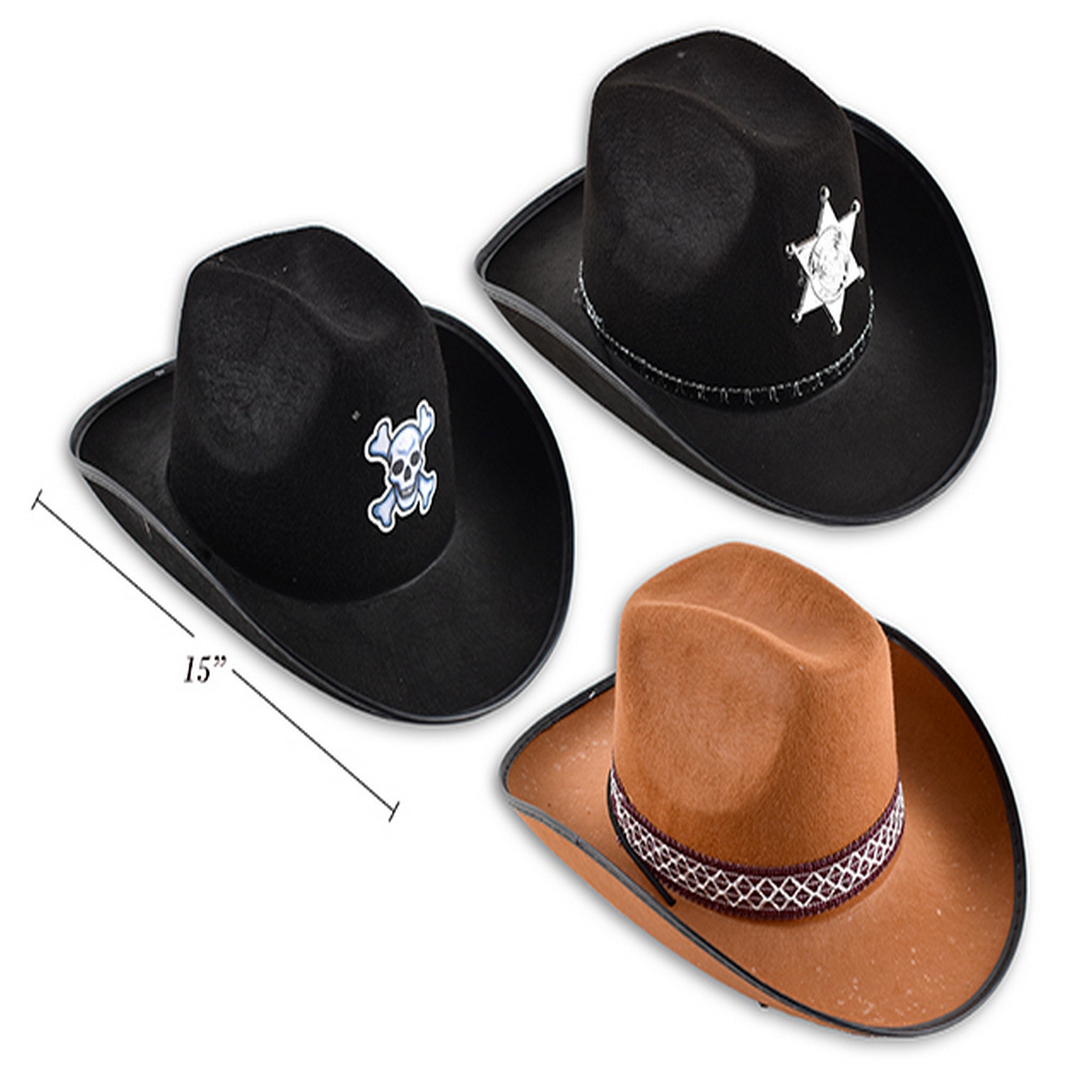 Halloween Felt Cowboy Hat 15in VRT