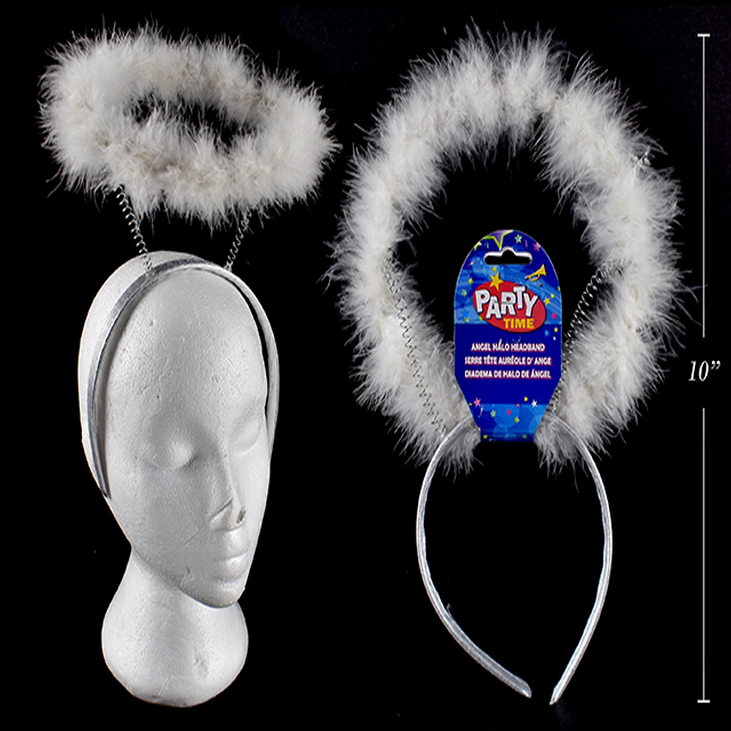 Halloween Angel Halo Headband 8in