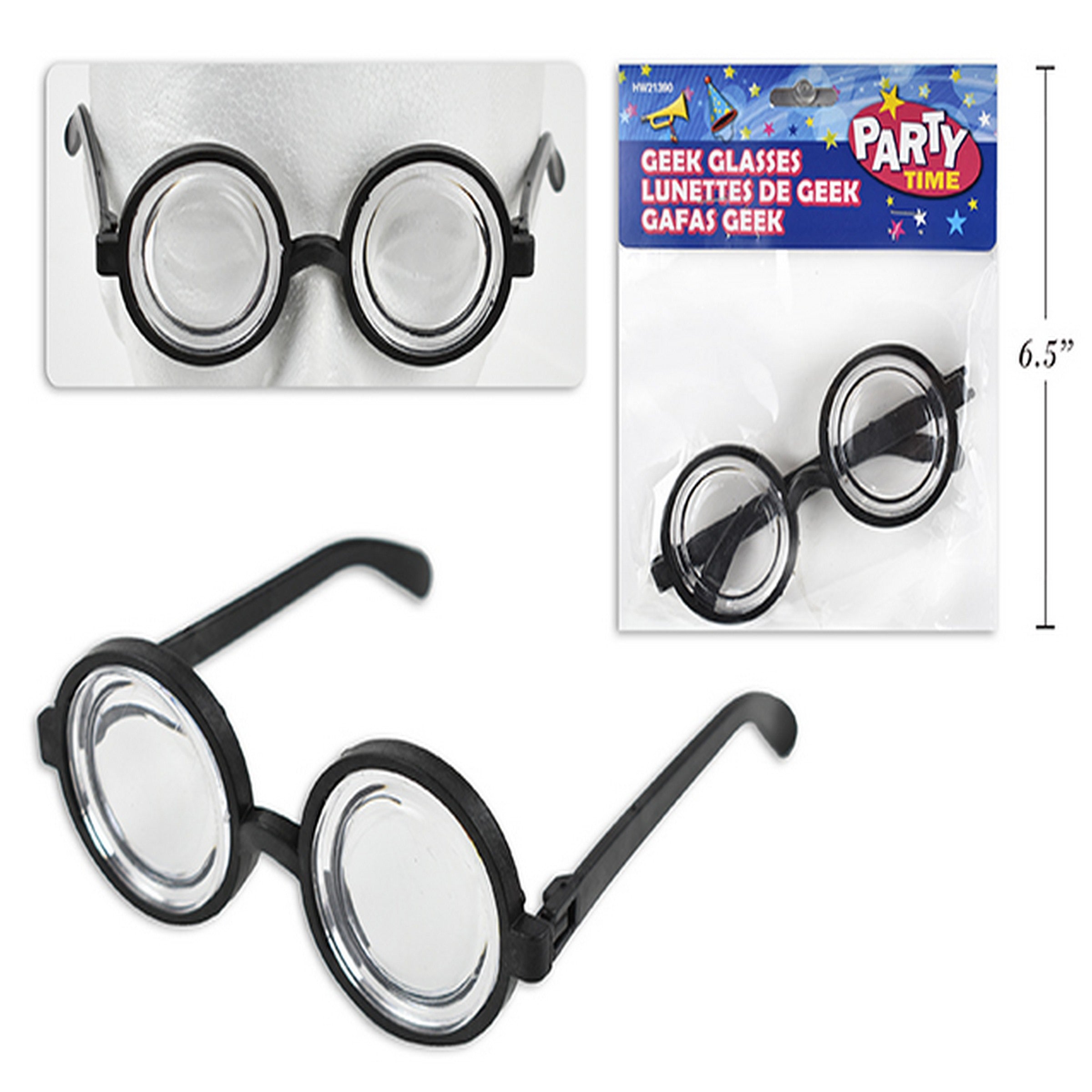 Halloween Geek Glasses 5.4in