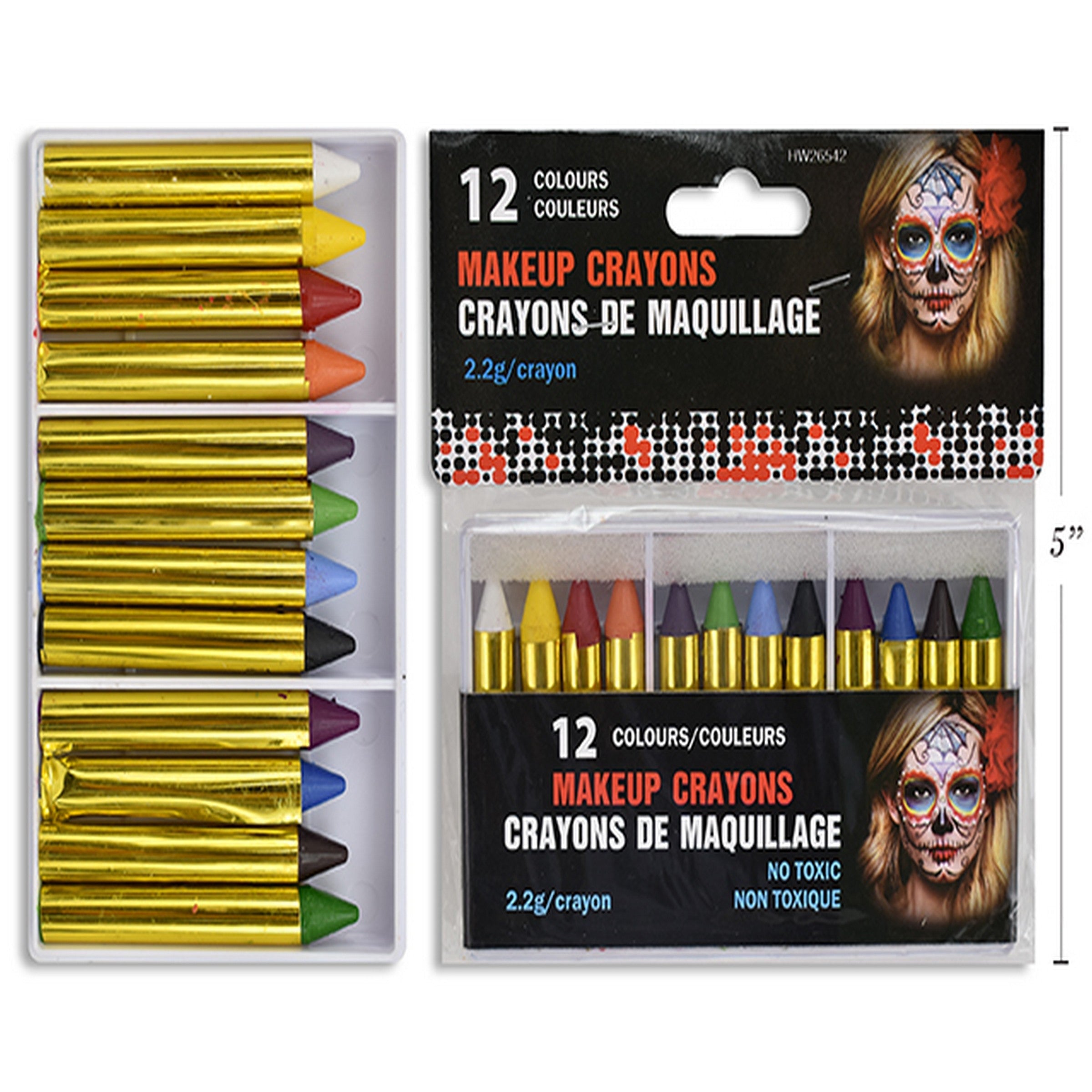 Halloween 12 Makeup Crayons 2.2g