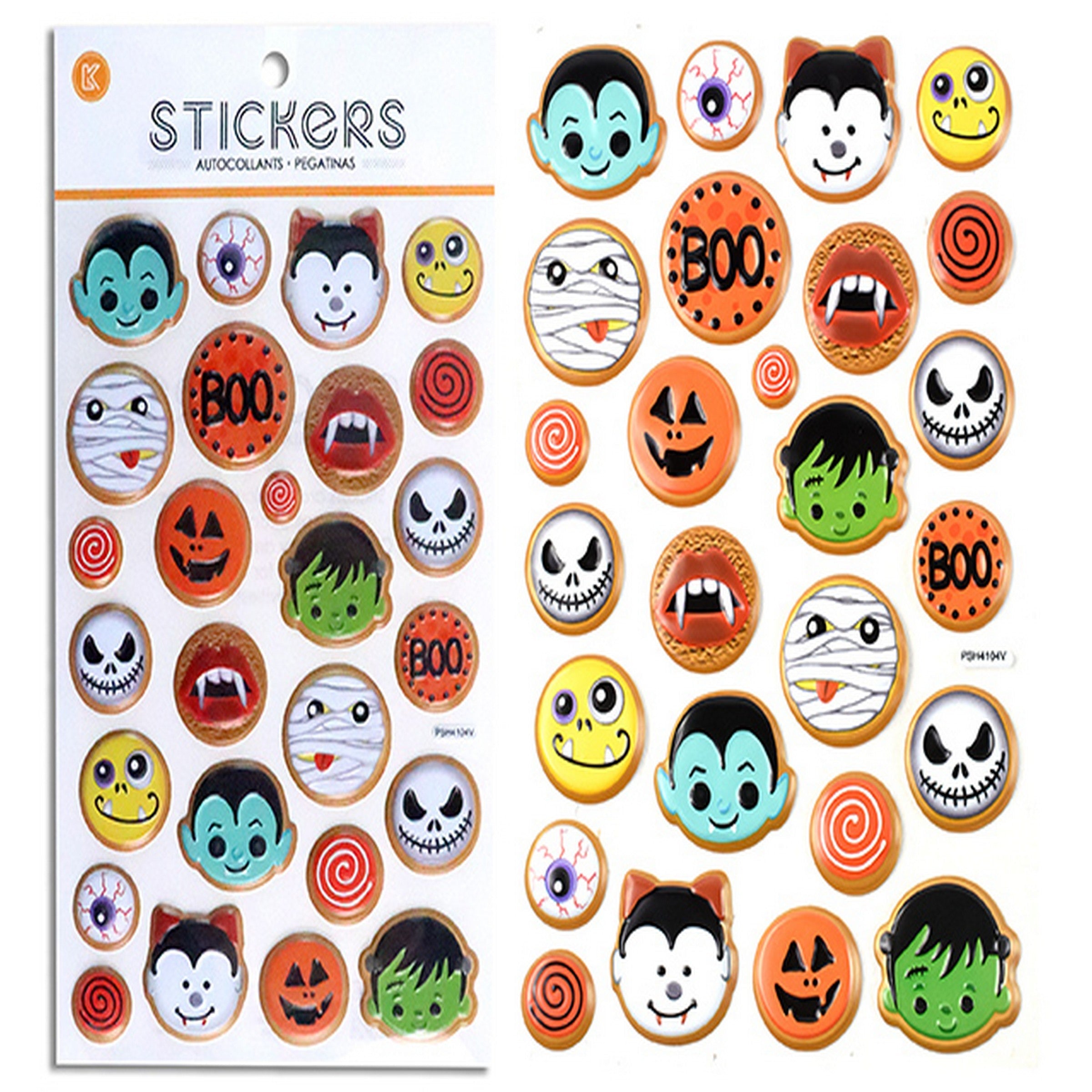 Halloween Embossed Pop-up Stickers