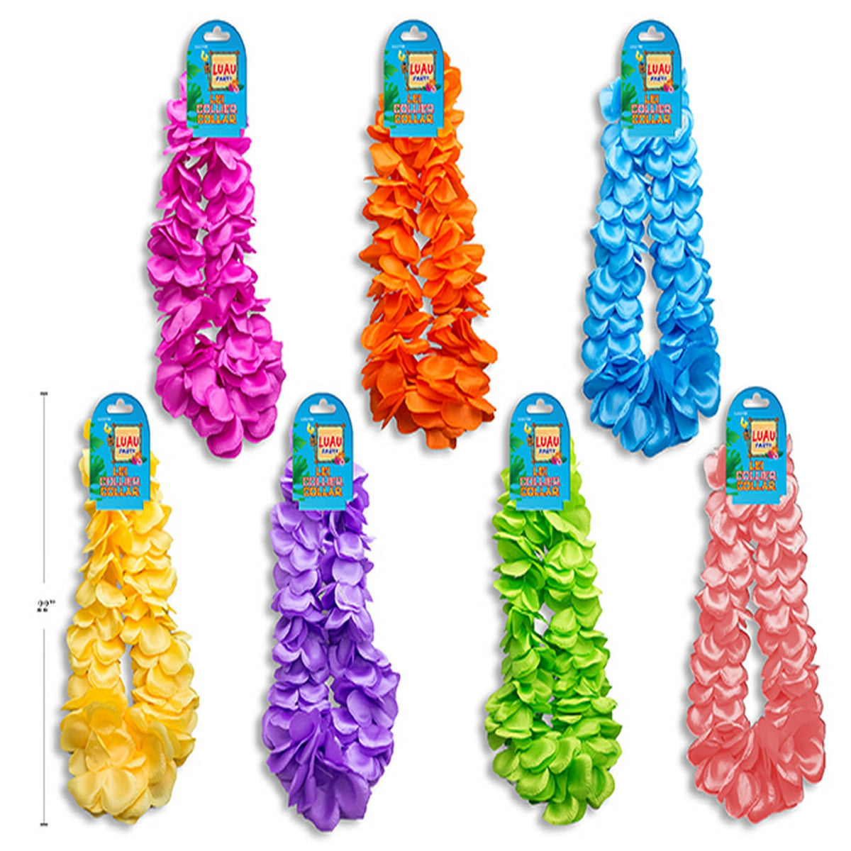 Hawaiian Luau Pearlescent Flower Lei 20in VRT
