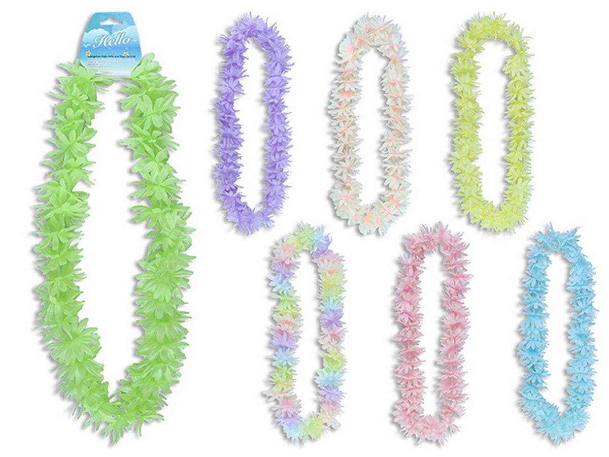 Hawaiian Luau Pastel Daisy Lei 40in VRT