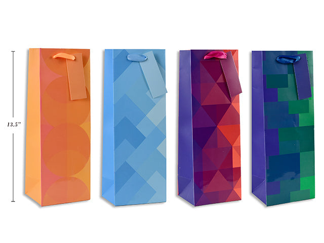 Paper Bottle Gift Bag 13.5x4.8x3.9in VRT