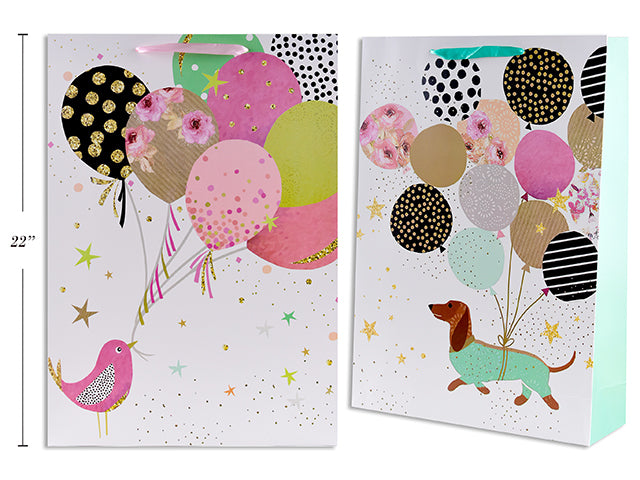 Matte Paper Gift Bag 22x15.7x5.1in VRT