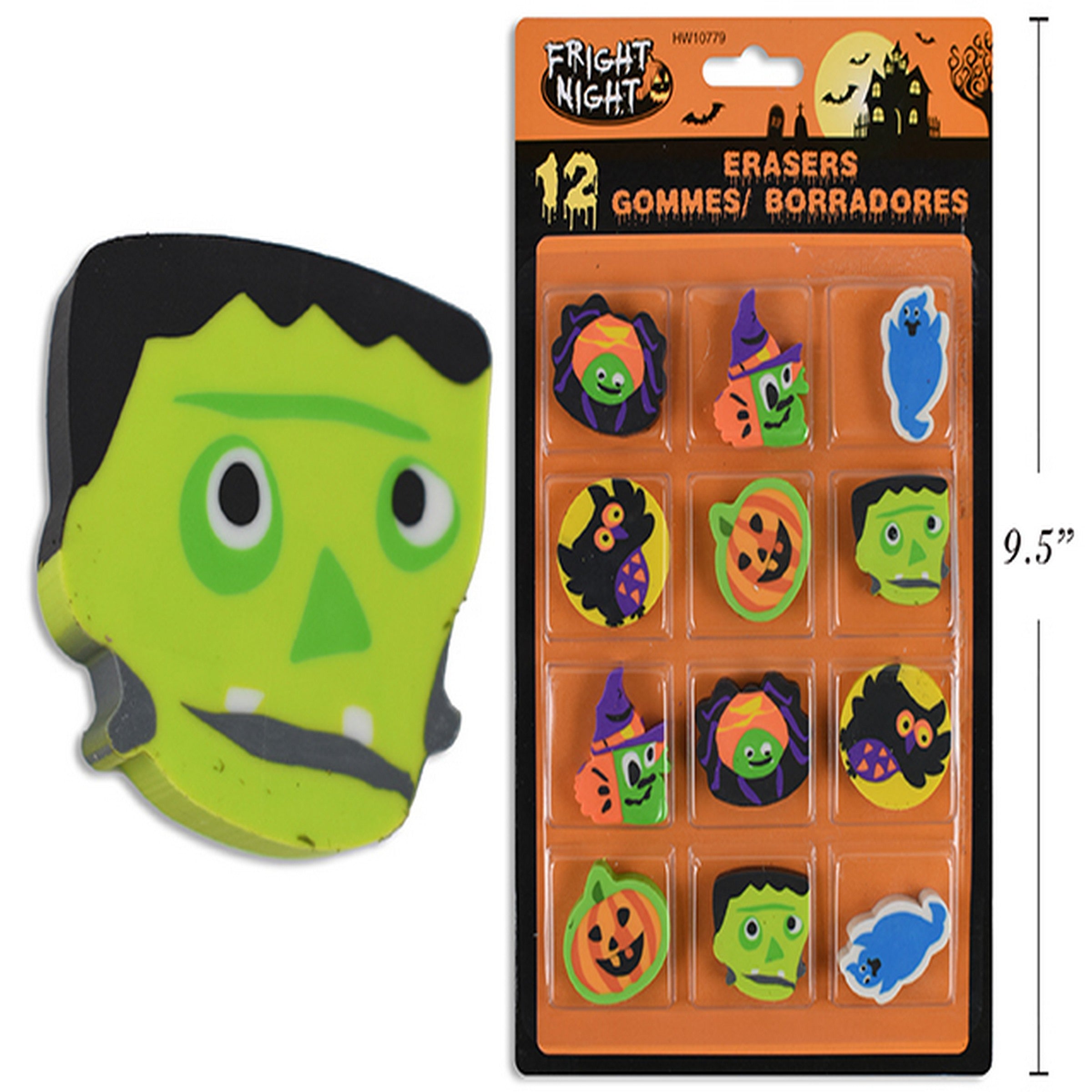 Halloween 12 Die-Cut Eraser