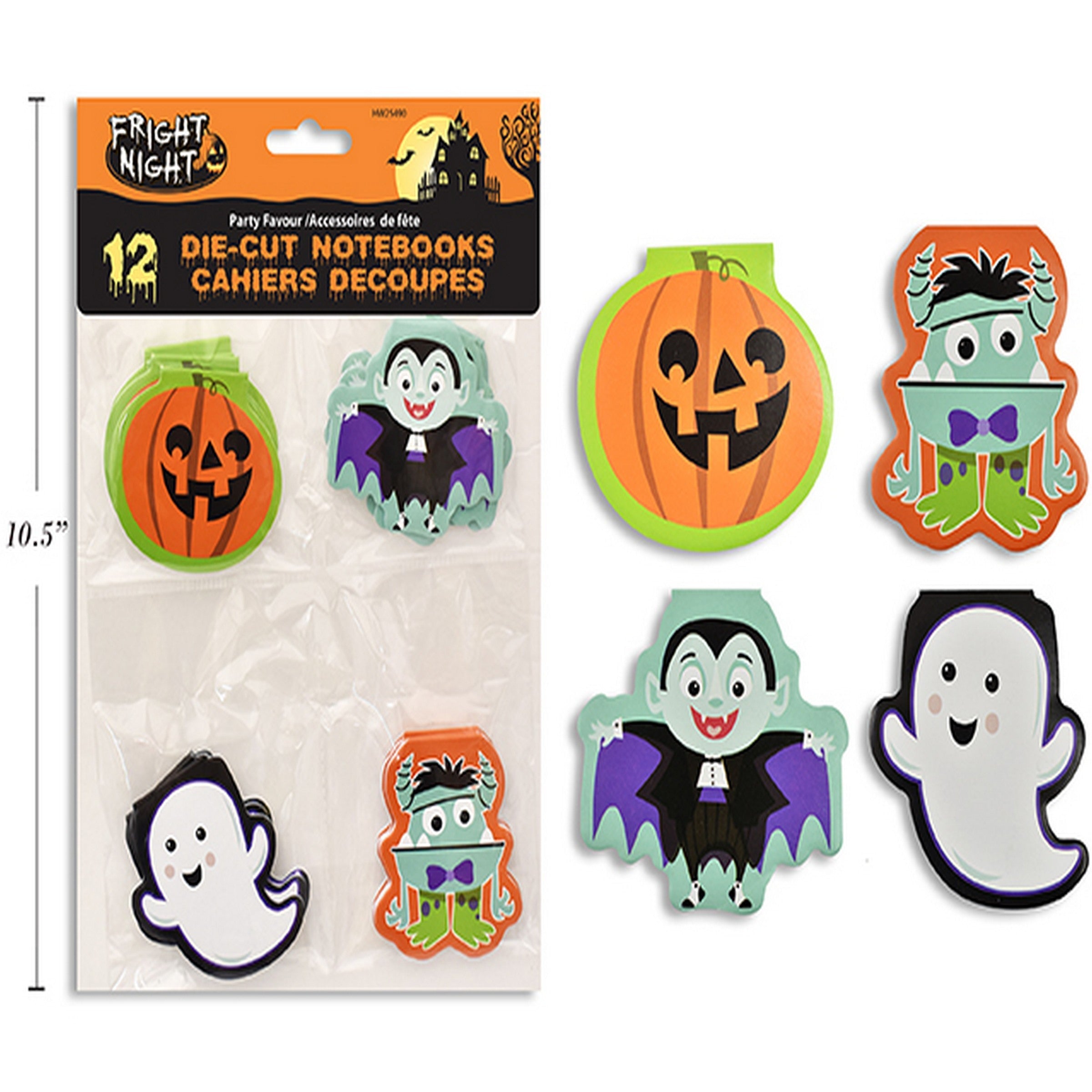 Halloween 12 Die-Cut Notebooks - 20 Sheets