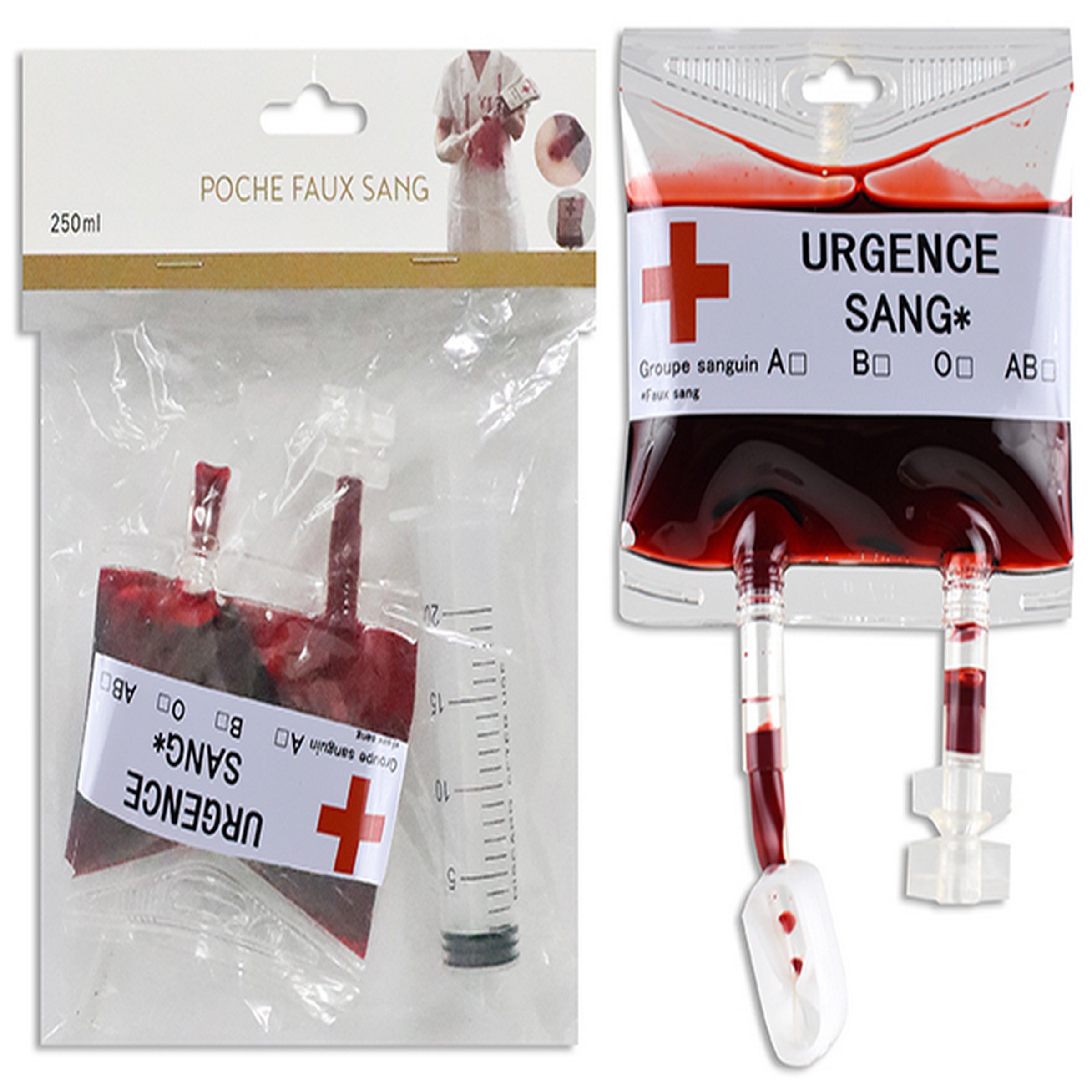 Halloween Fake Blood Drip with 20ml Syringe 75ml