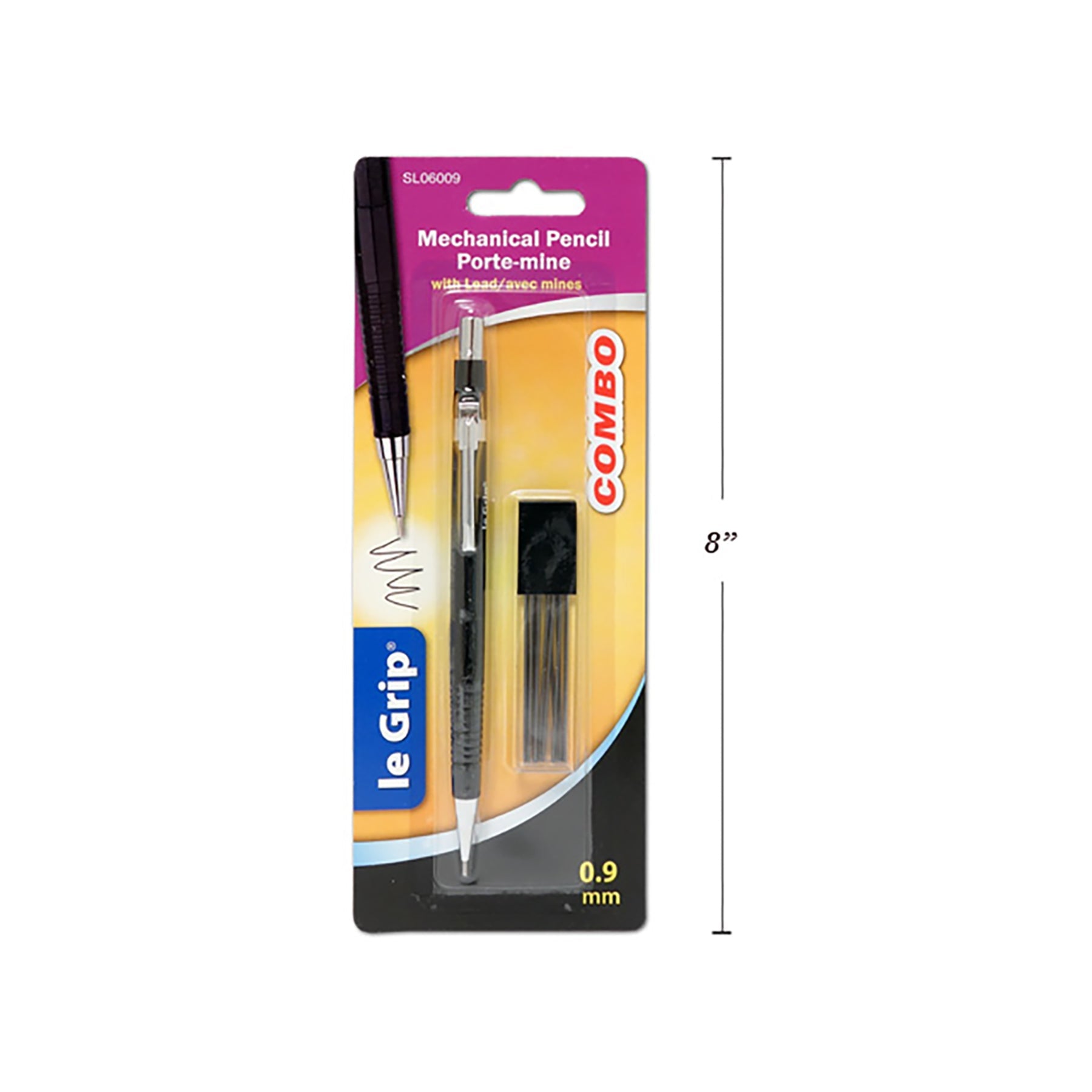 Le Grip Mechanical Pencil with Leads 0.9mm
