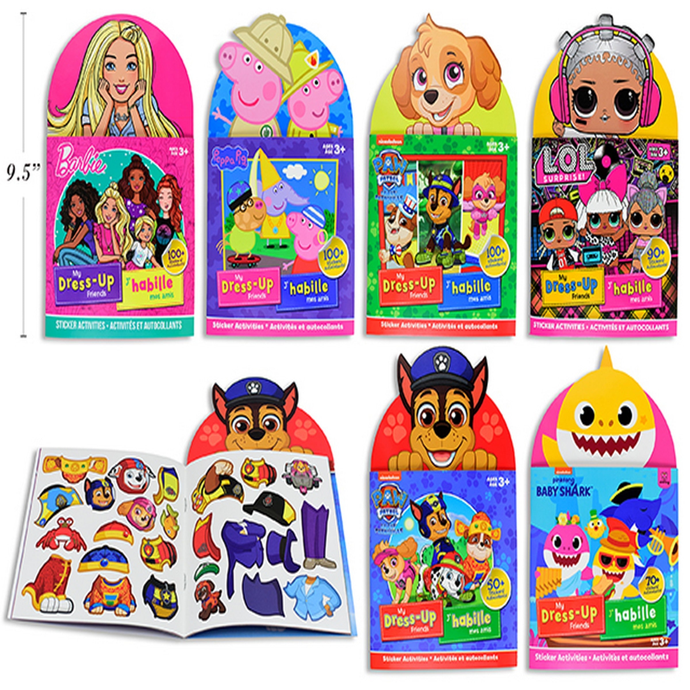 Mini My Dress Up Sticker Book - 28 Pages 9.4x 5.6in Age 3+ VRT