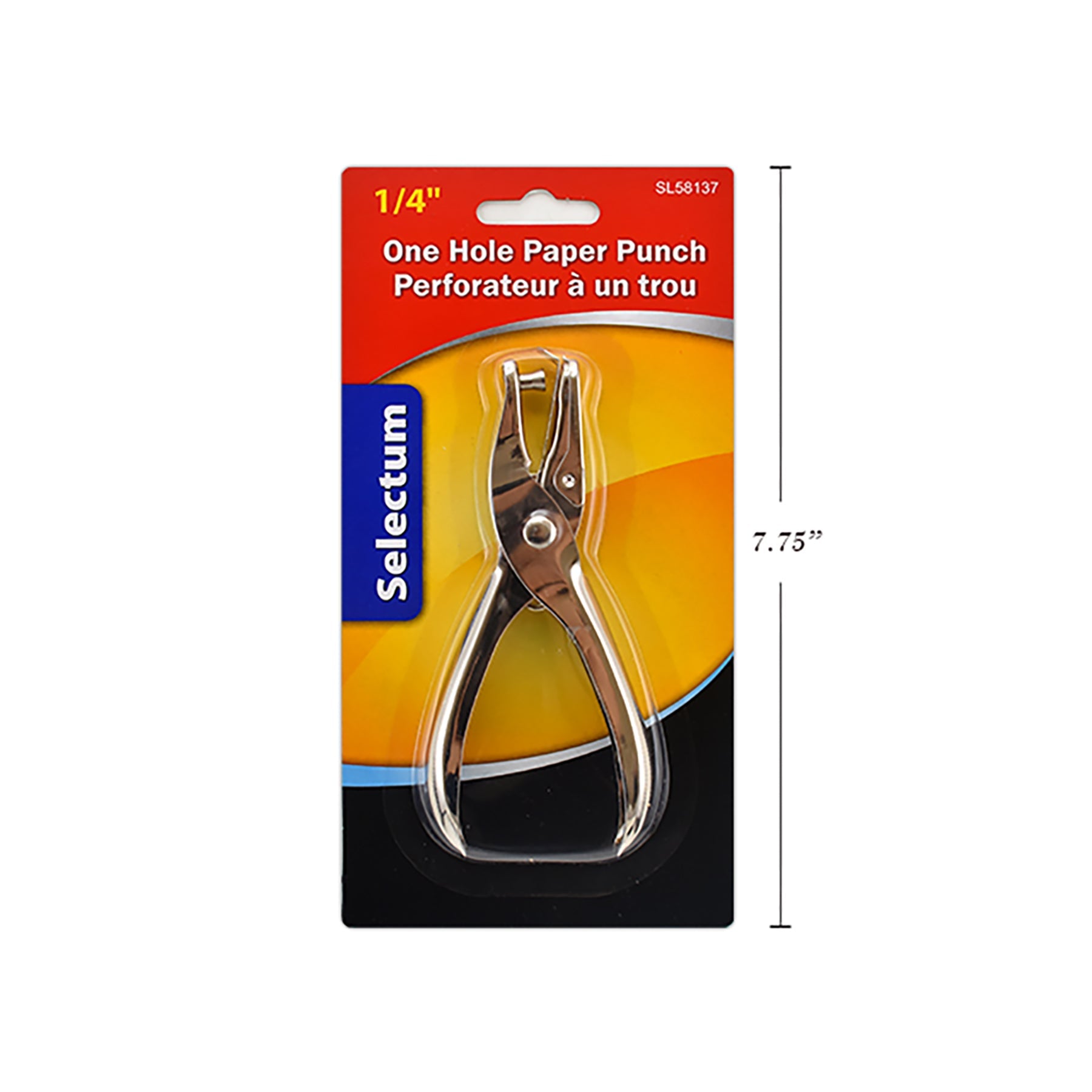 Selectum 1-Hole Punch with Recetpacle 5in