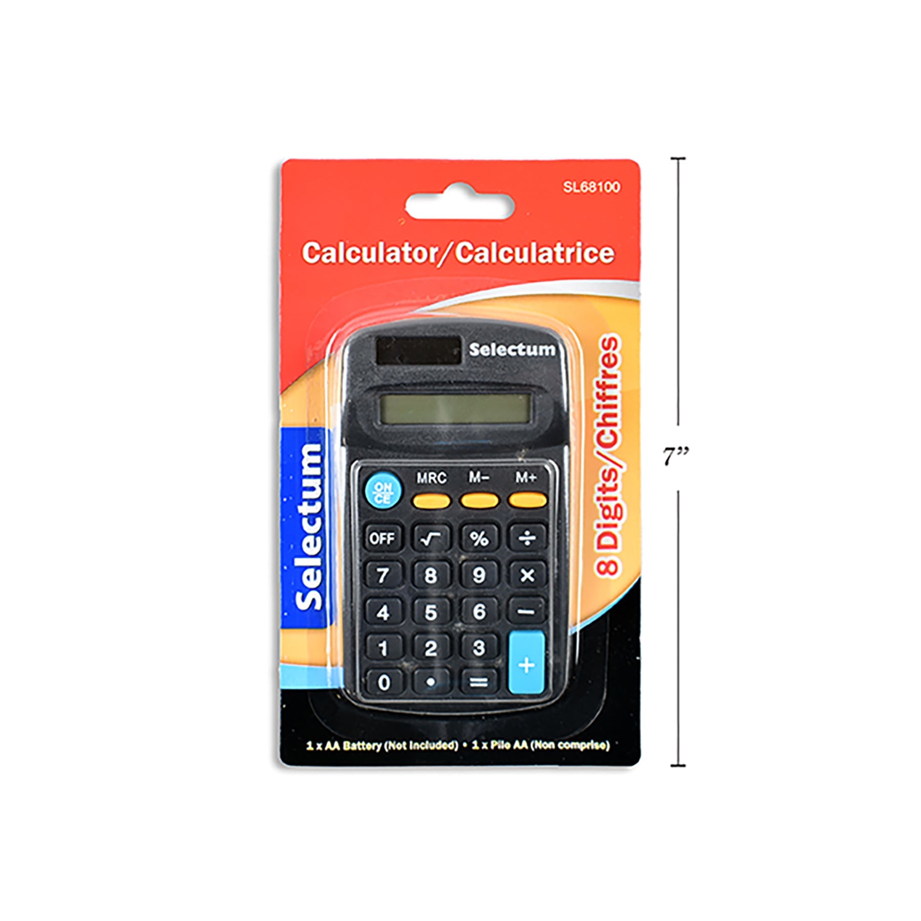 Selectum Calculator 8 Digit 4.25x2.5in
