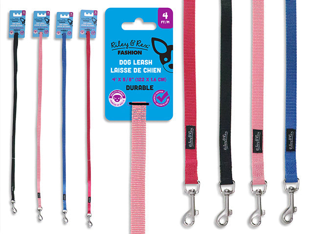 Riley & Rex Fashion Dog Leash 100% Polyester 0.62x48in VRT