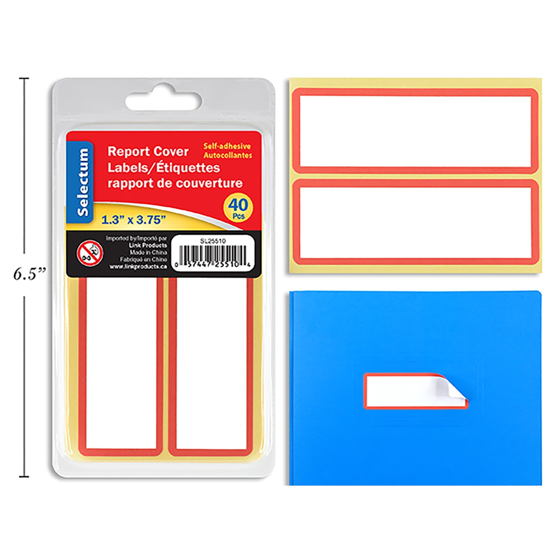 Selectum 40 Labels Report Cover 1.3x3.75in each