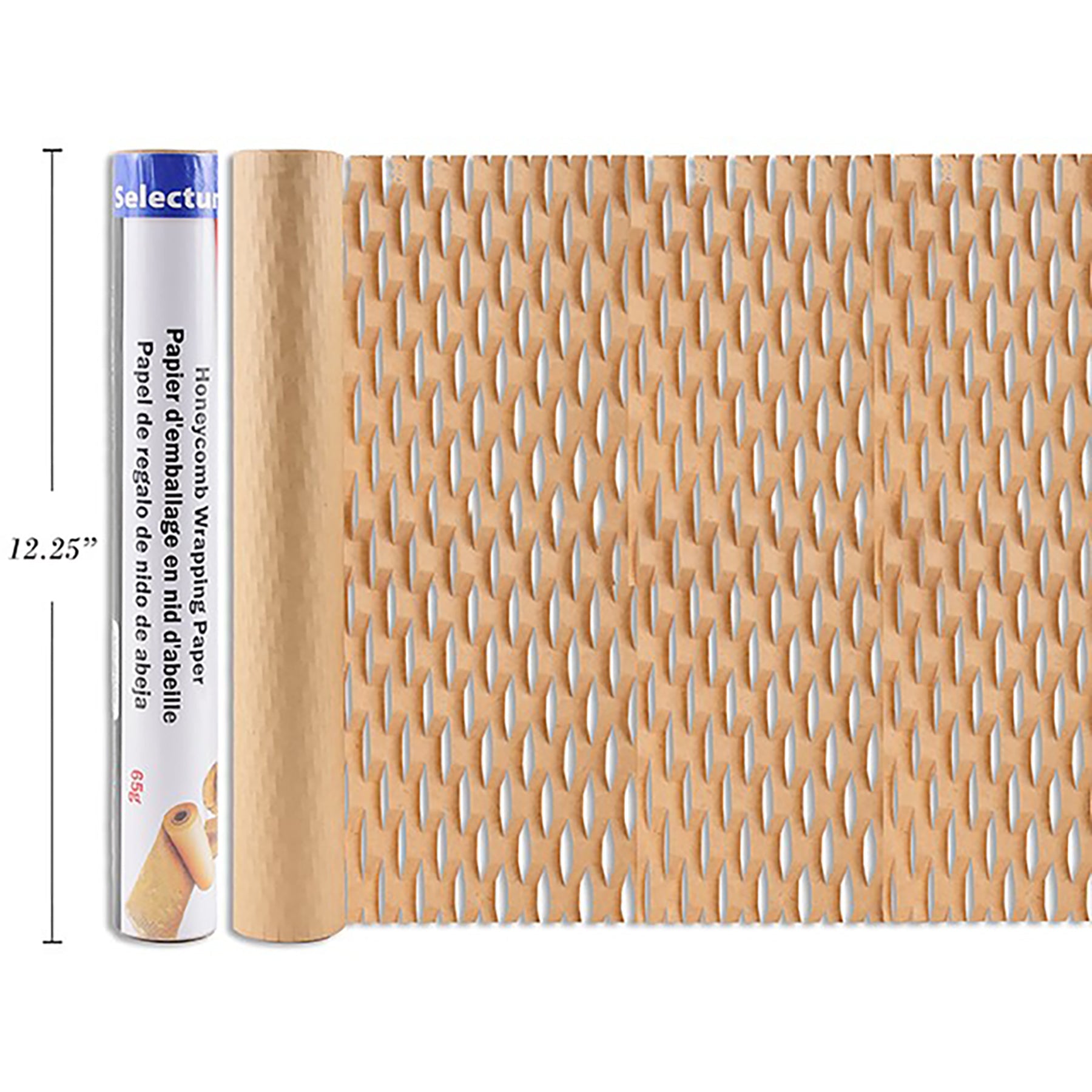 Selectum Kraft Paper Honeycomb Packing Wrap 12x120in