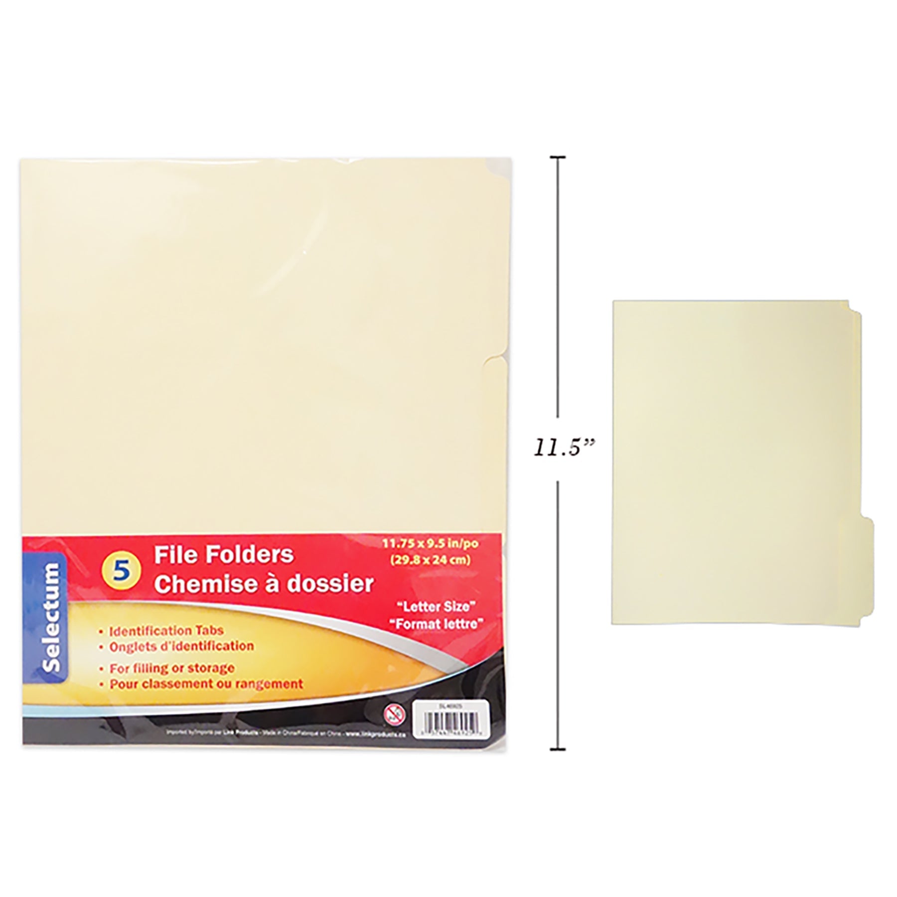 Selectum 5 File Folders 11.75x9.5in