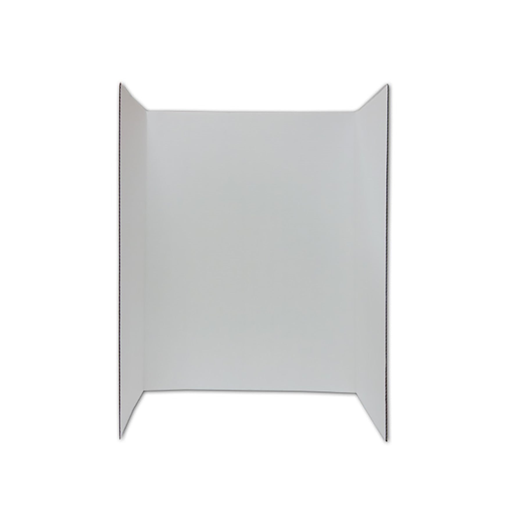 Tri-fold Corrugated Display Board White 27 H x 40 L in