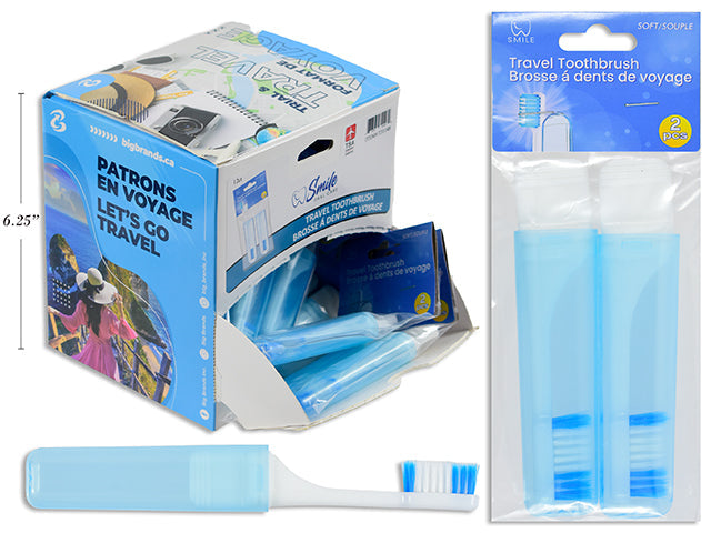 Smile 2 Toothbrushes - Travel Size