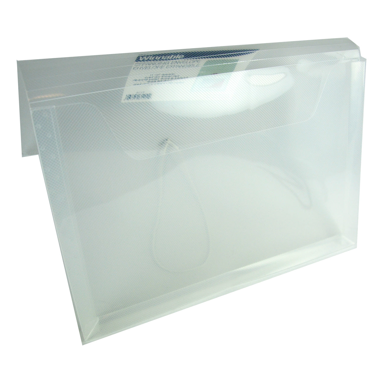 Merangue Expanding Letter Size Envelope 1in to 1.5in Clear Plastic