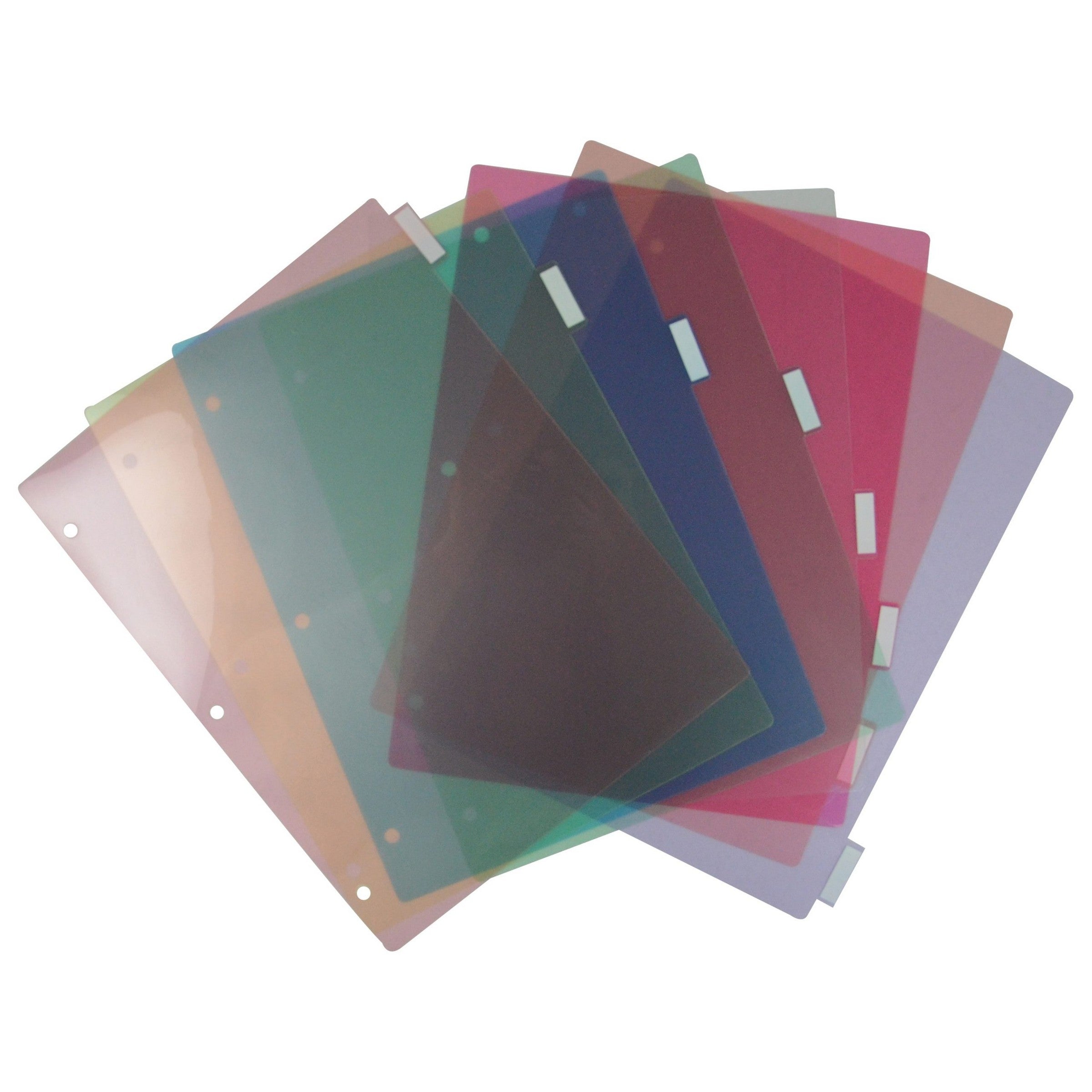 Merangue 8 Poly Write-on Tab Index Dividers 8.5x11in