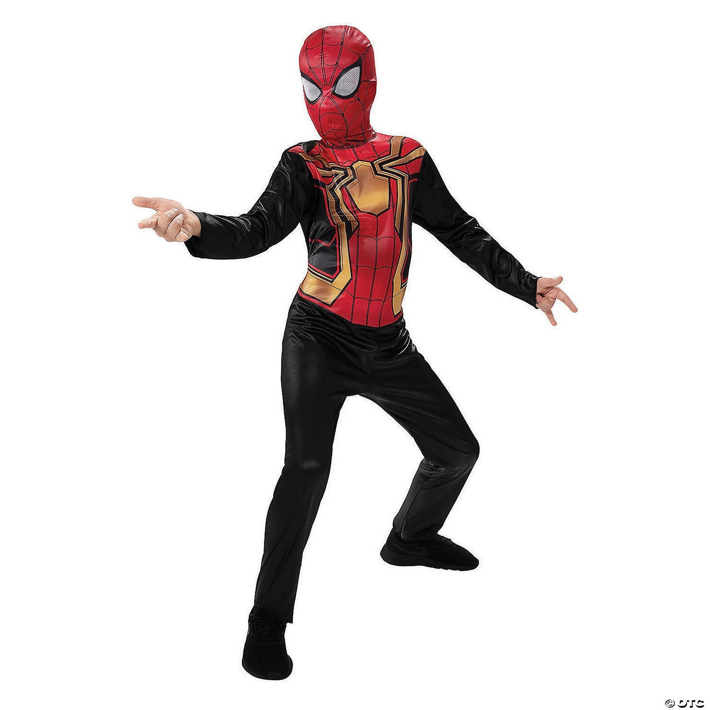 Halloween Kids Spiderman Costume - Integrated Suit Large 12-14