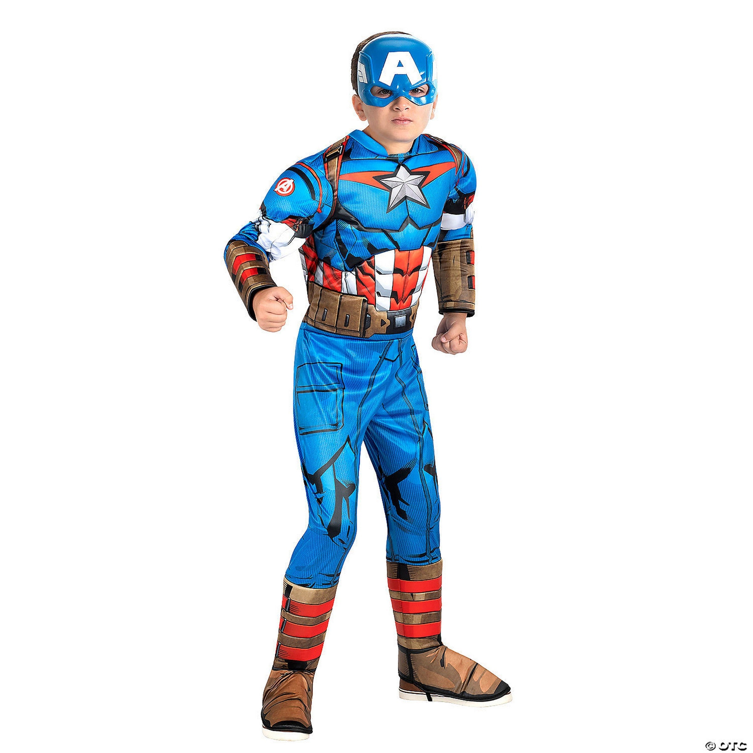 Halloween Kids Captain America Costume Large 12-14