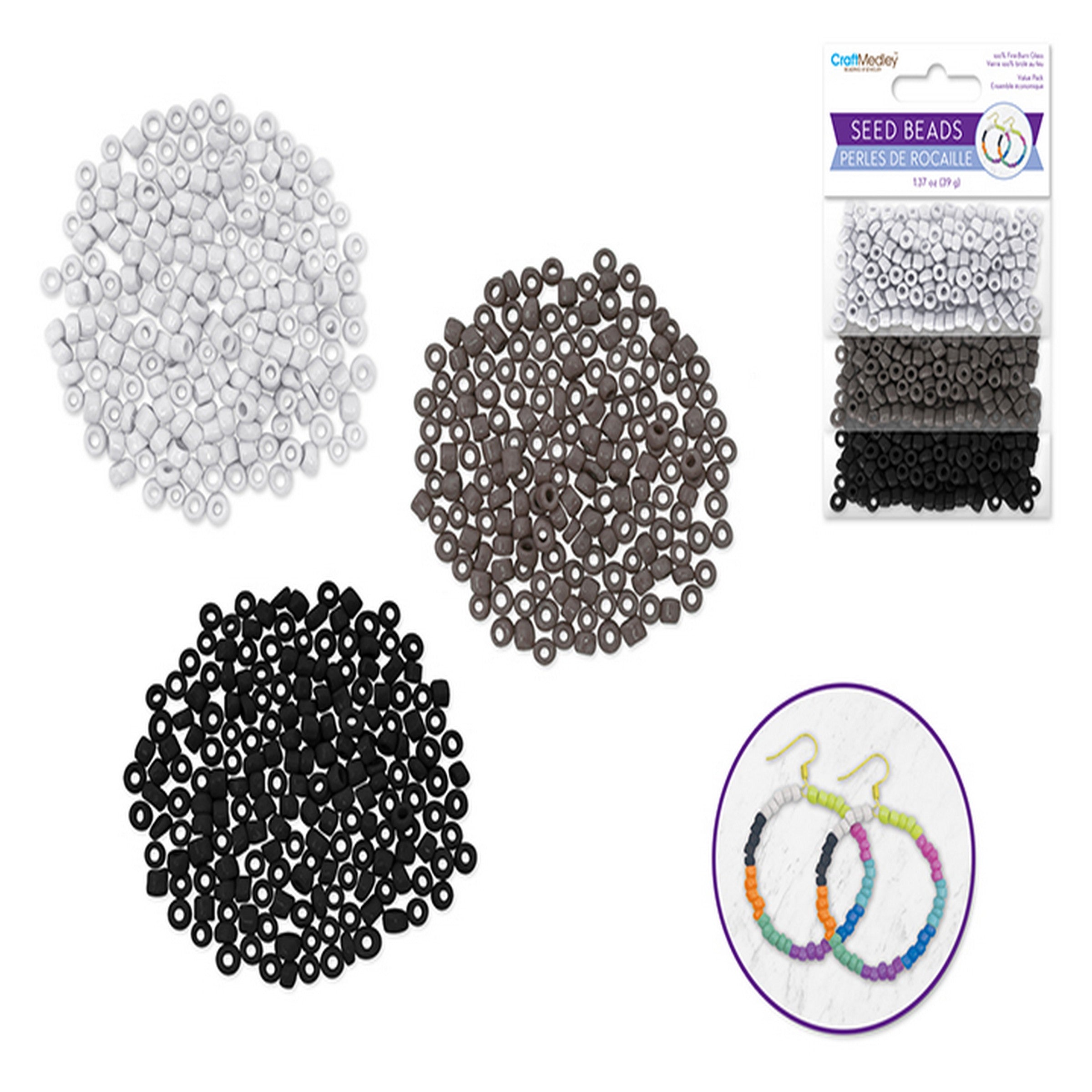 Beading and Jewelry Seed Beads 6/0 100% Fire-Burn Glass - Classic 39g