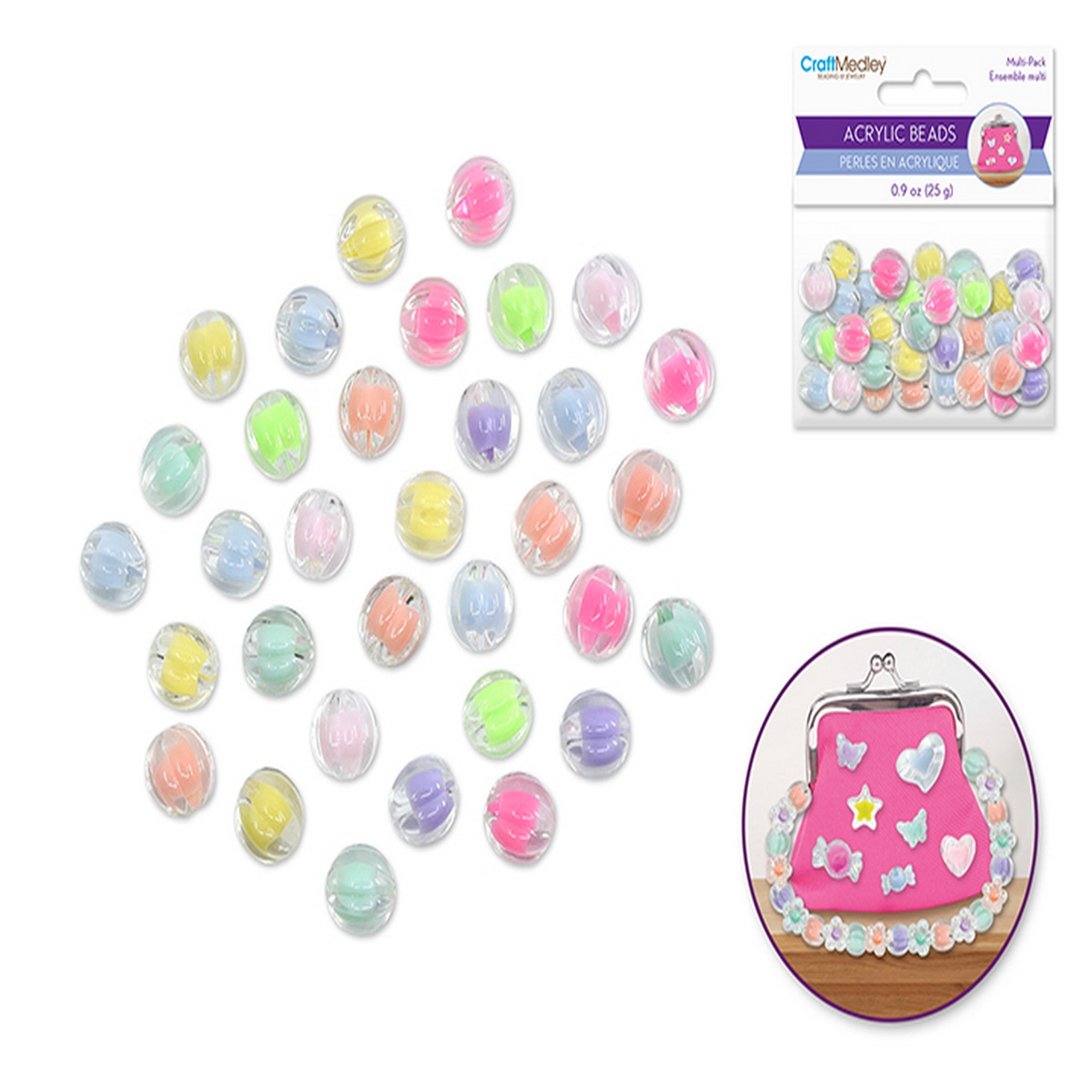 Beading and Jewelry Acrylic Beads - Cat's Eye Sphere 10mm 25g