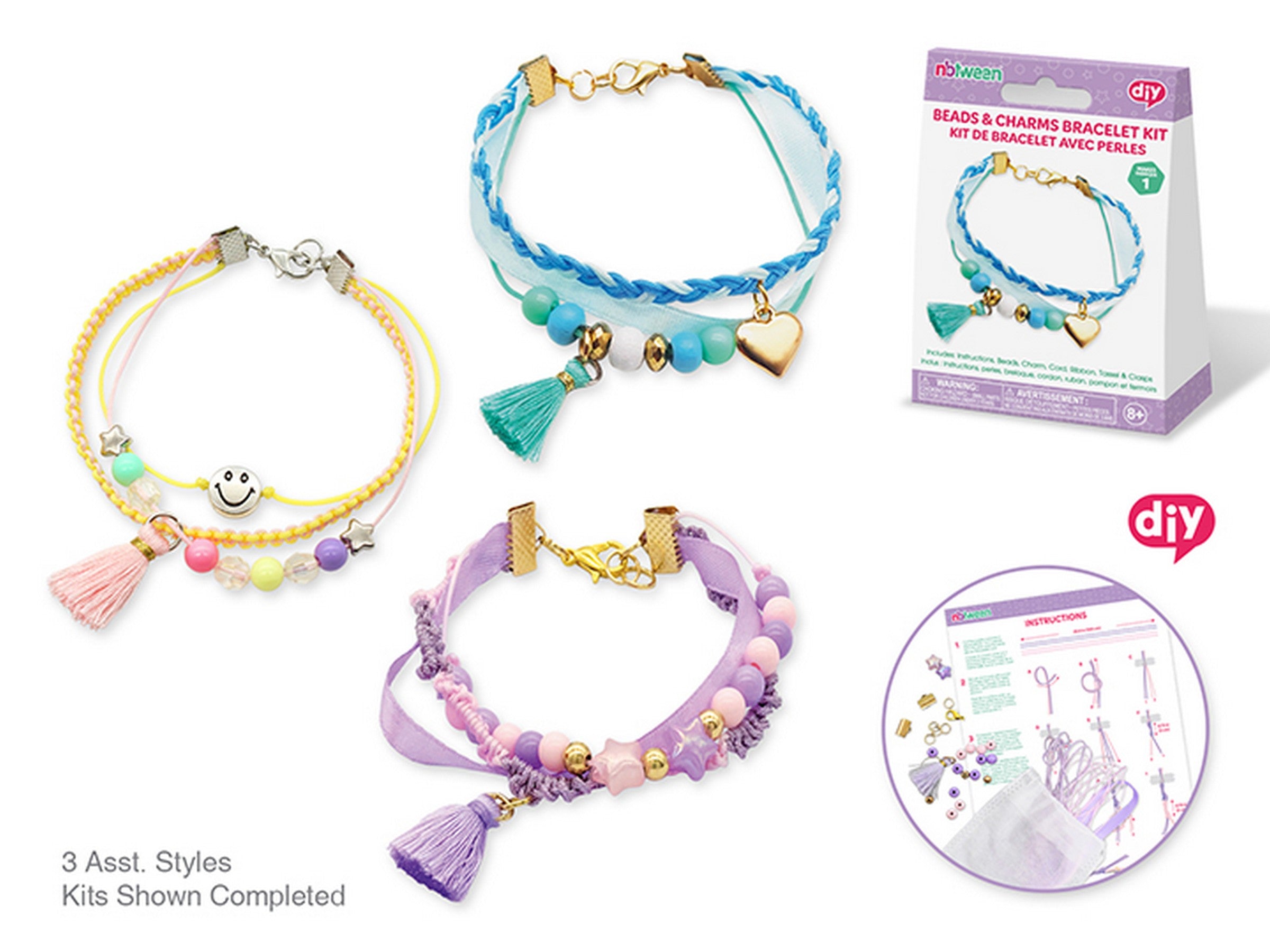 NBTween DIY Beads and Charms Bracelet Kit VRT