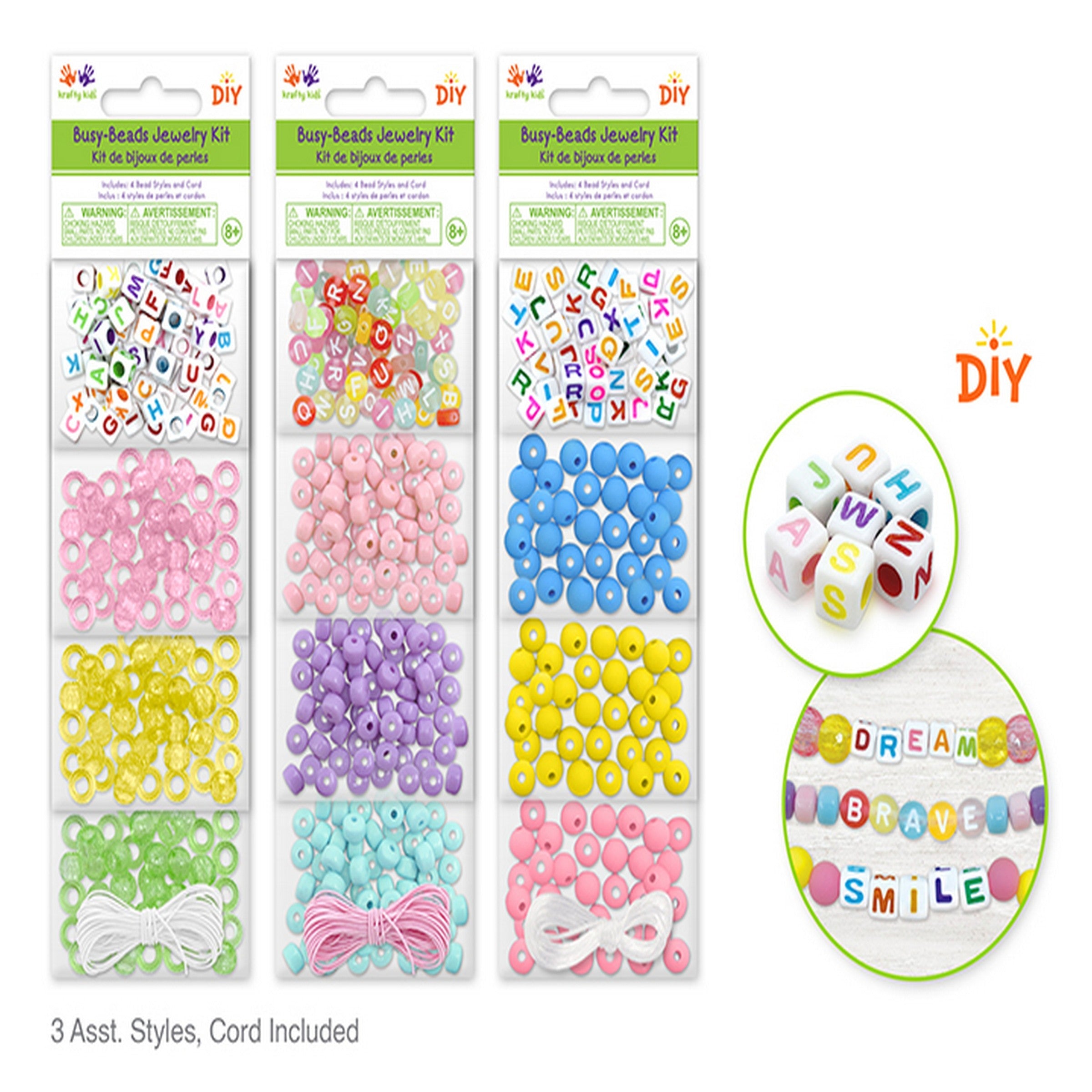 Krafty Kids Busy-Beads Jewelry Kit - Age 8+ VRT