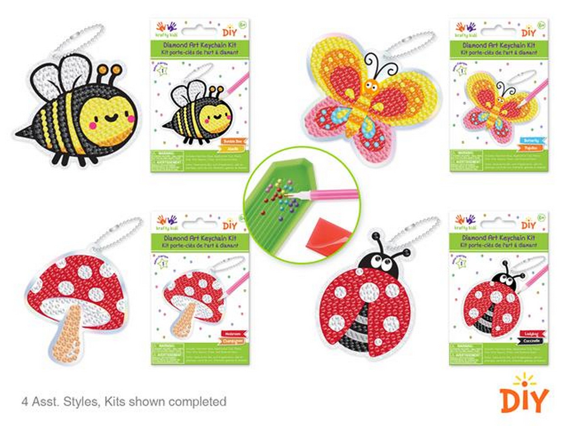 Krafty Kids Diamond Painting Keychain Kit VRT