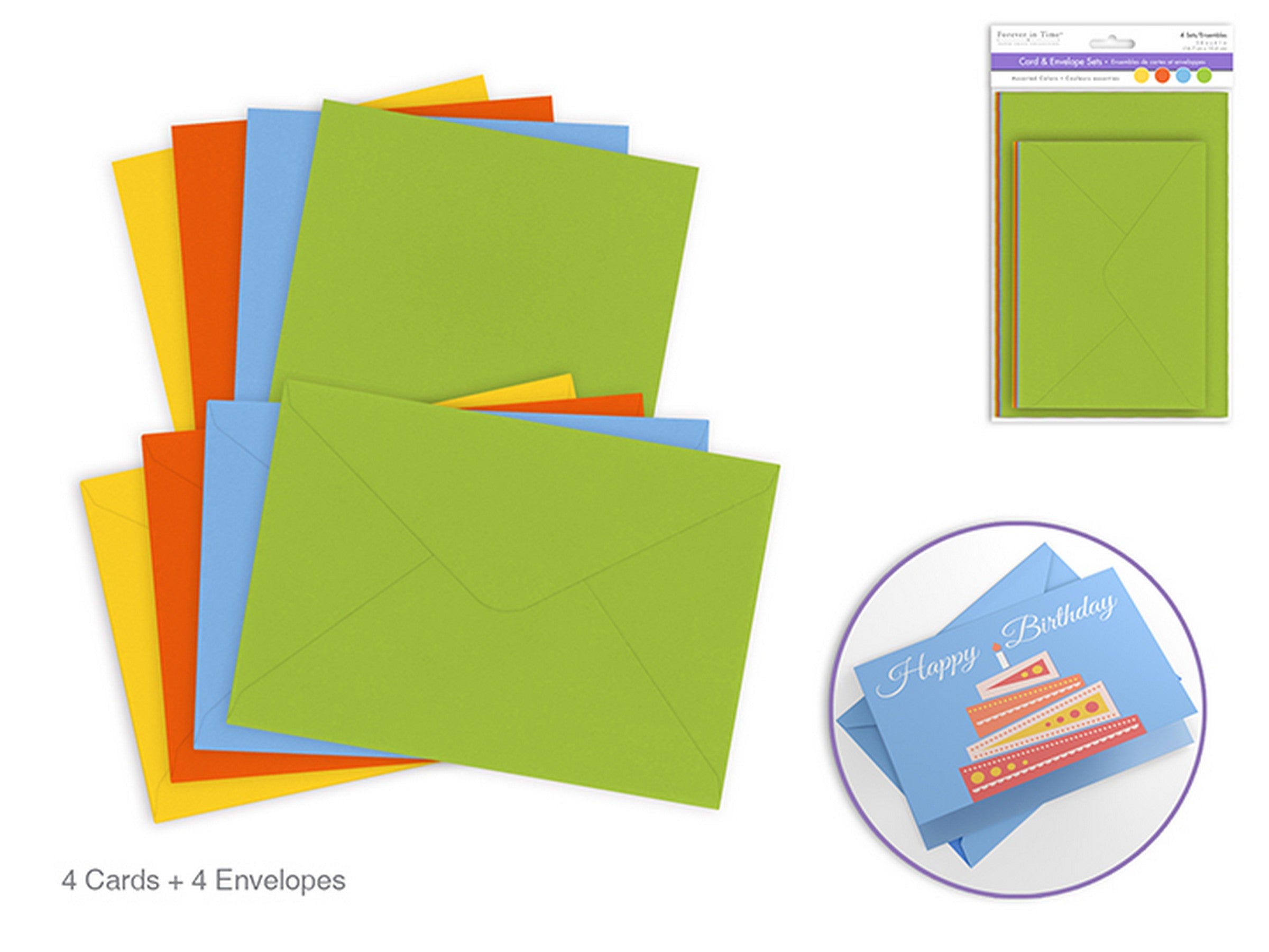 Forever in Time 4 Sets of Cards and Envelopes A6 - Celebrate 4.1x5.8in