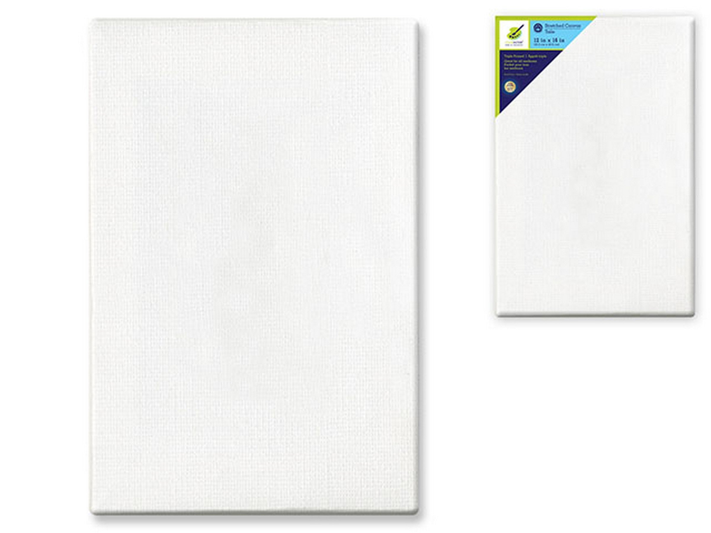 Color Factory Stretched Canvas Primed 100% Cotton 12x16in