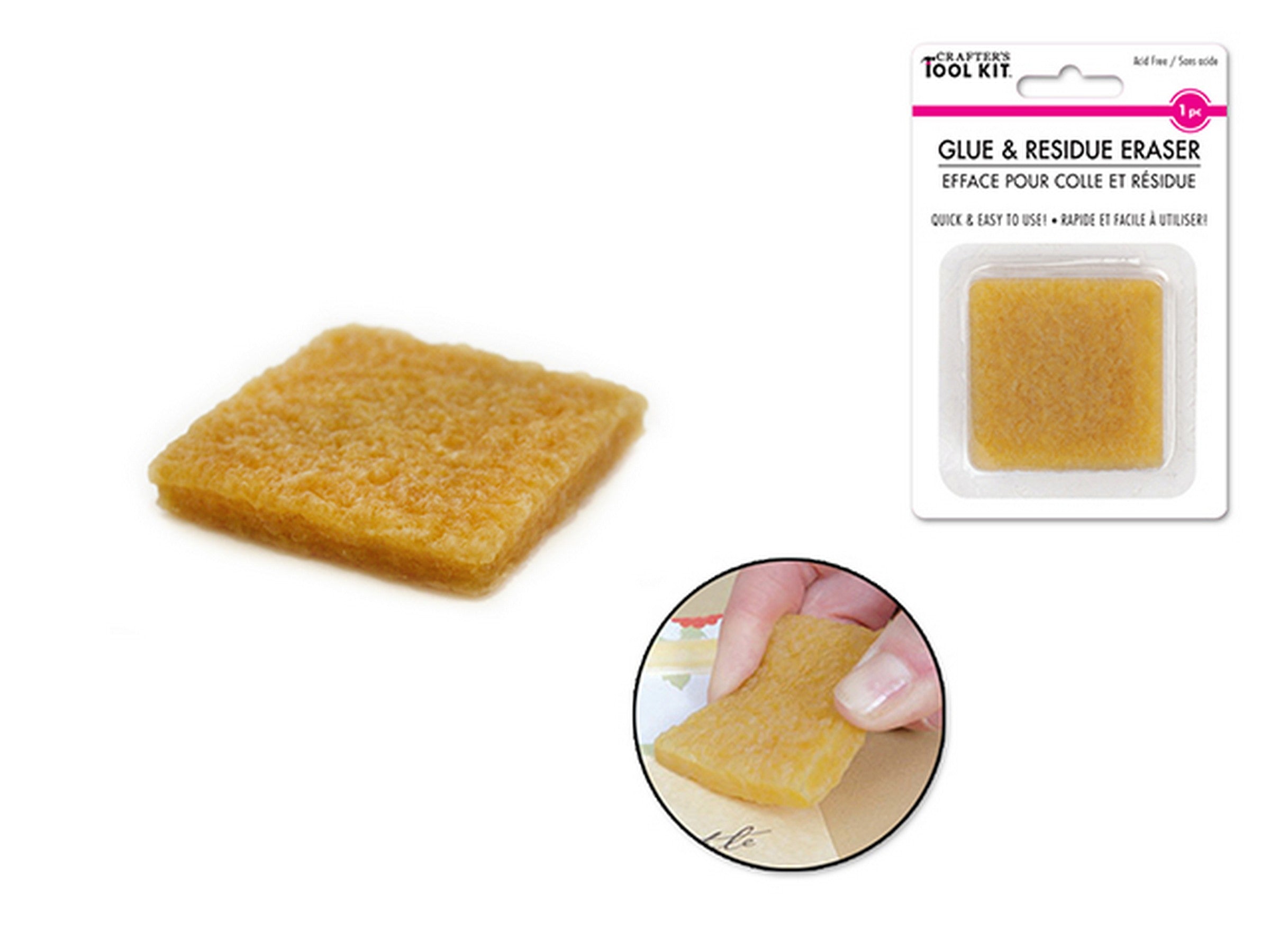 Crafter's Tool Kit Glue and Residue Eraser - Acid Free 2x2in