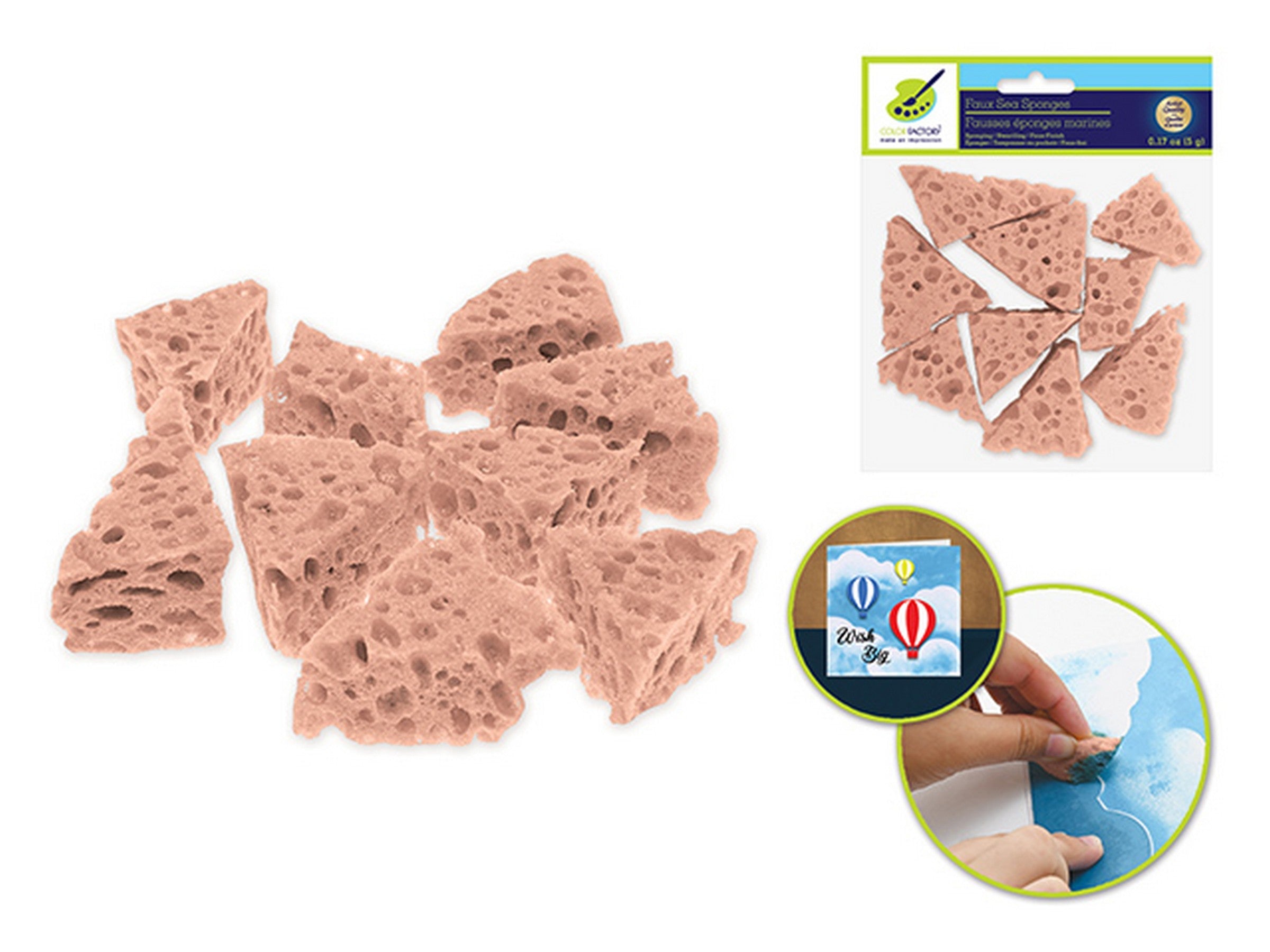 Color Factory 8 Faux Sea Sponges 2in - 2.5in