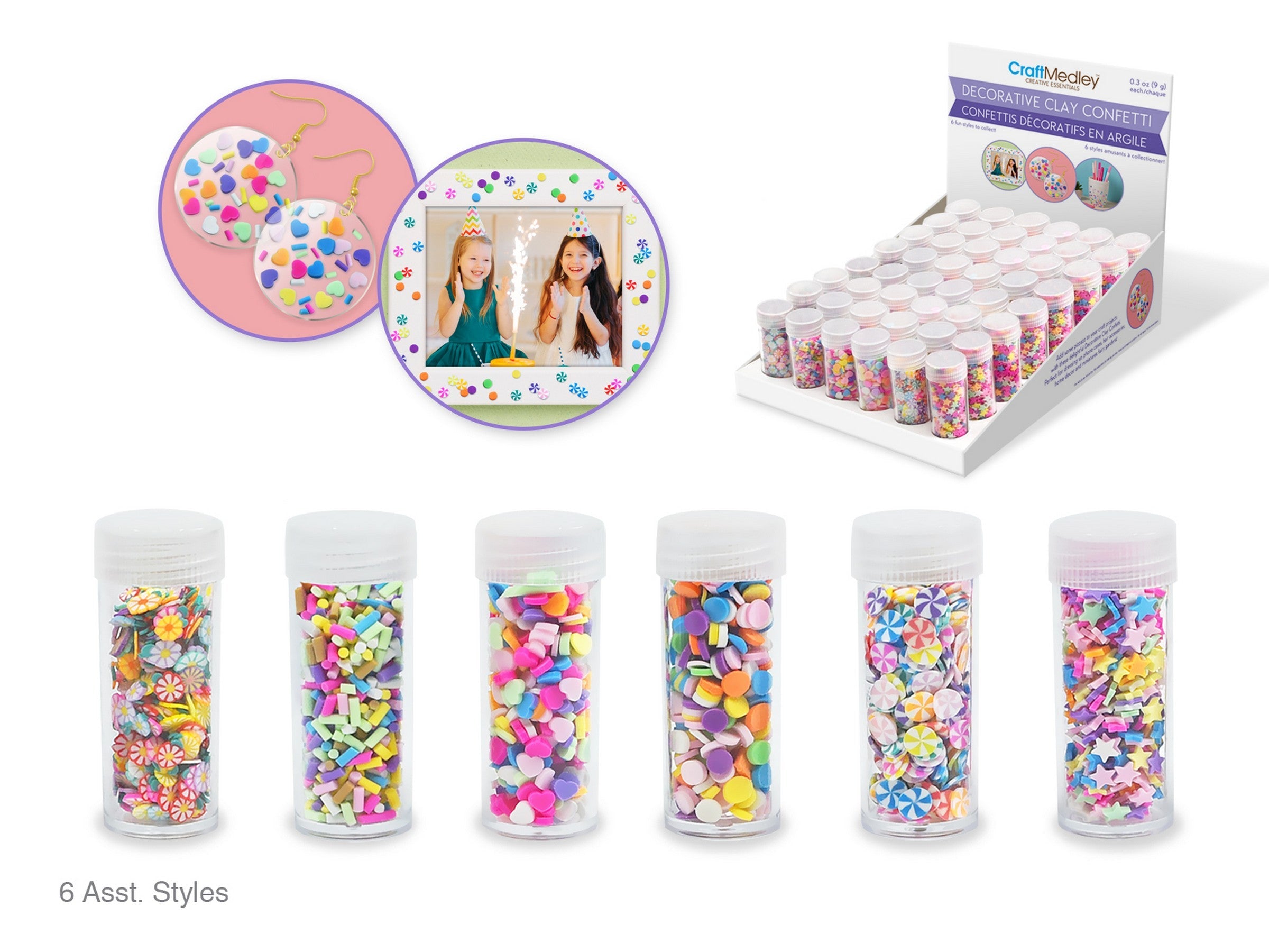 Craft Medley Mini Decorative Clay Confetti 9g VRT