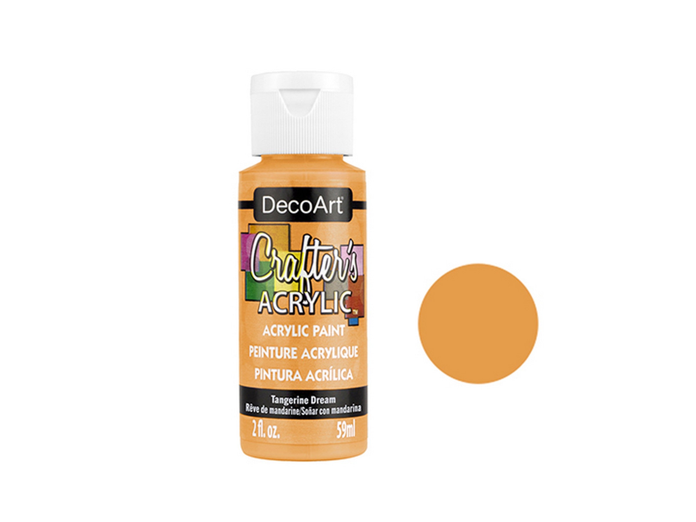 DecoArt Acrylic Paint - A192 Tangerine Dream 2oz