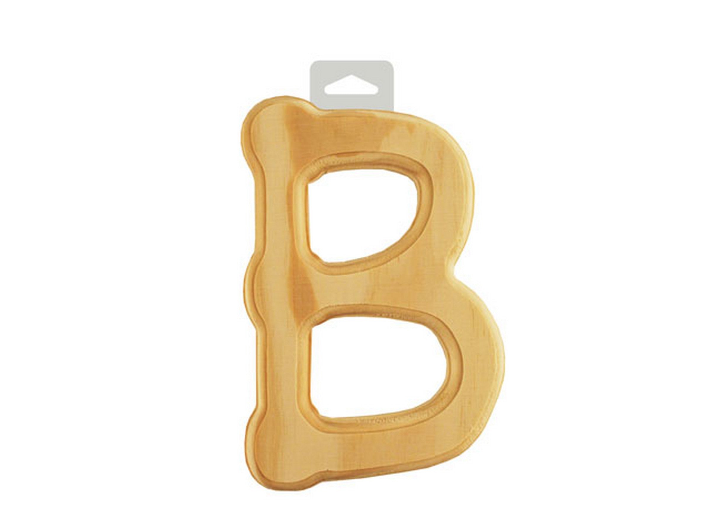 Wood Letter B Rounded