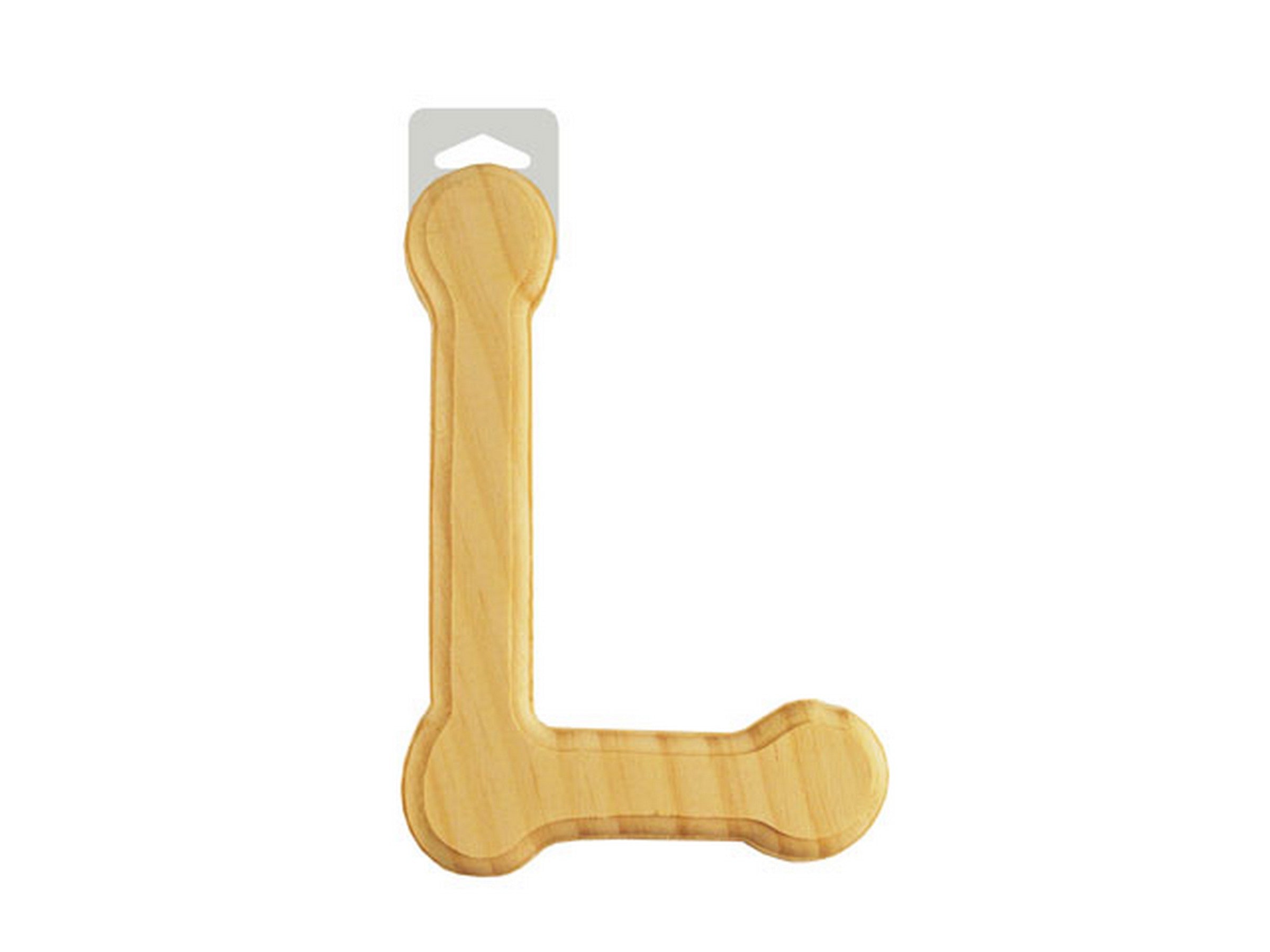 Wood Letter L Rounded