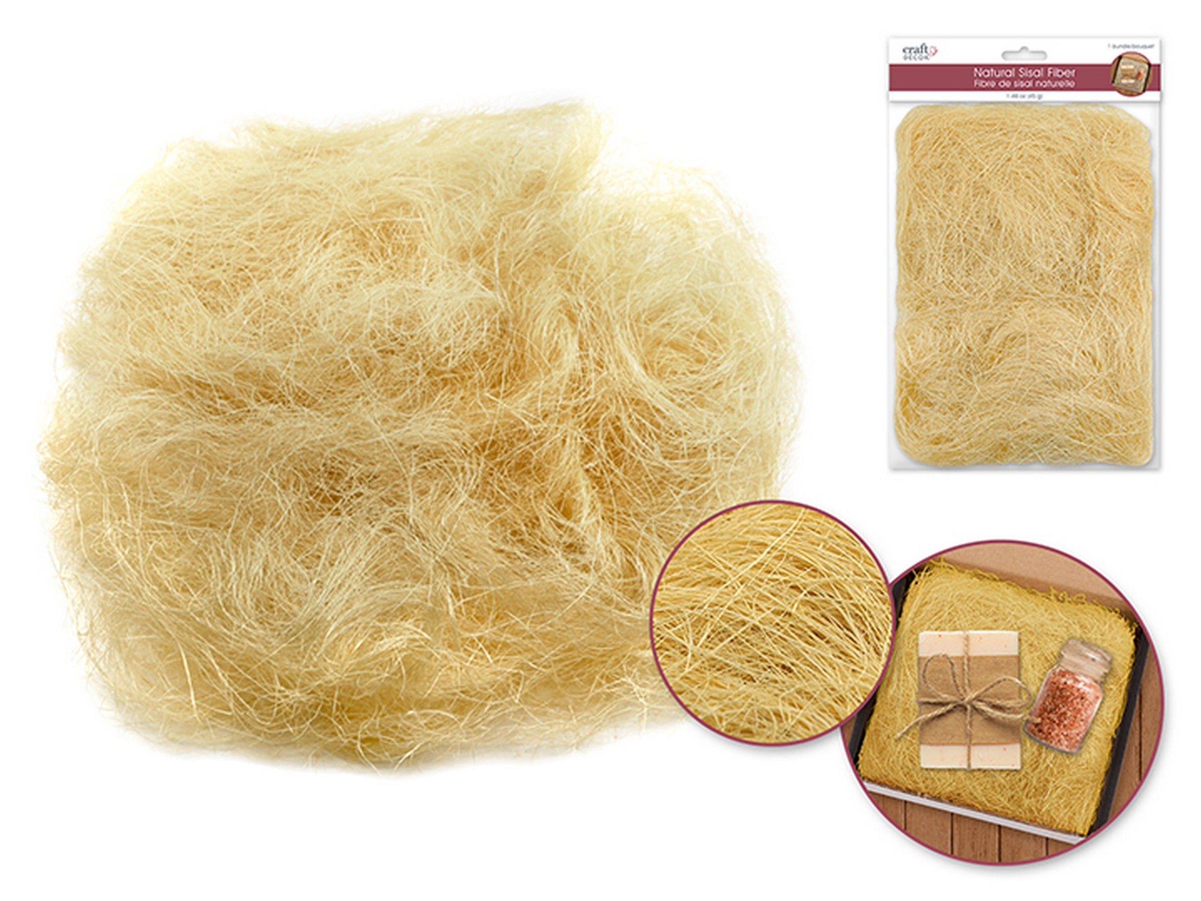 Craft Décor Natural Sisal Fiber - Corn Husk 45g