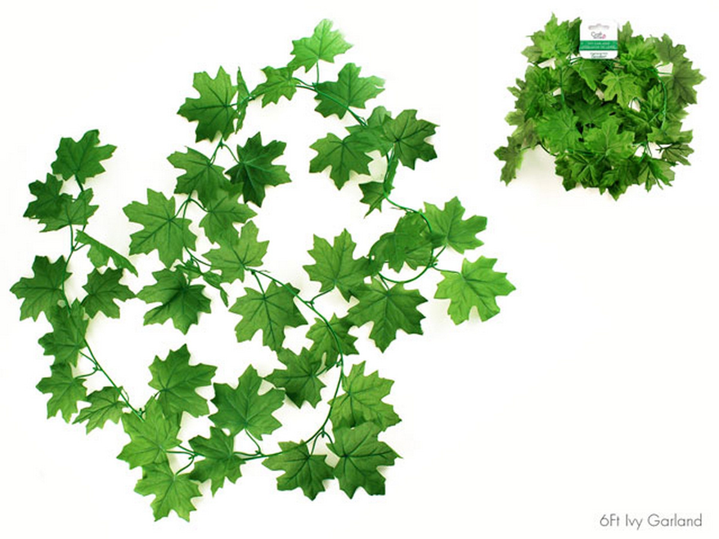 Craft Décor Dark Green Ivy Garland 72in