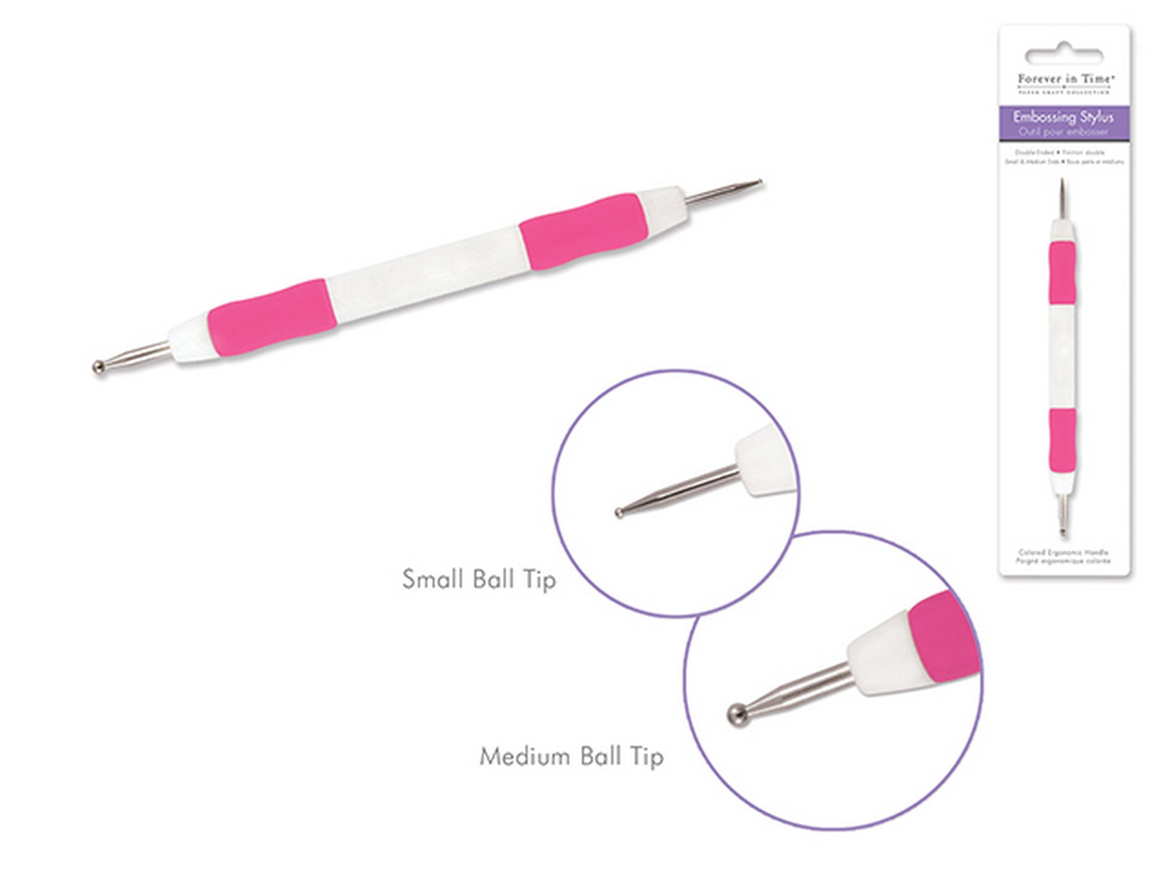 Forever in Time Embossing Stylus Colored Ergonomic Handle 5.5in
