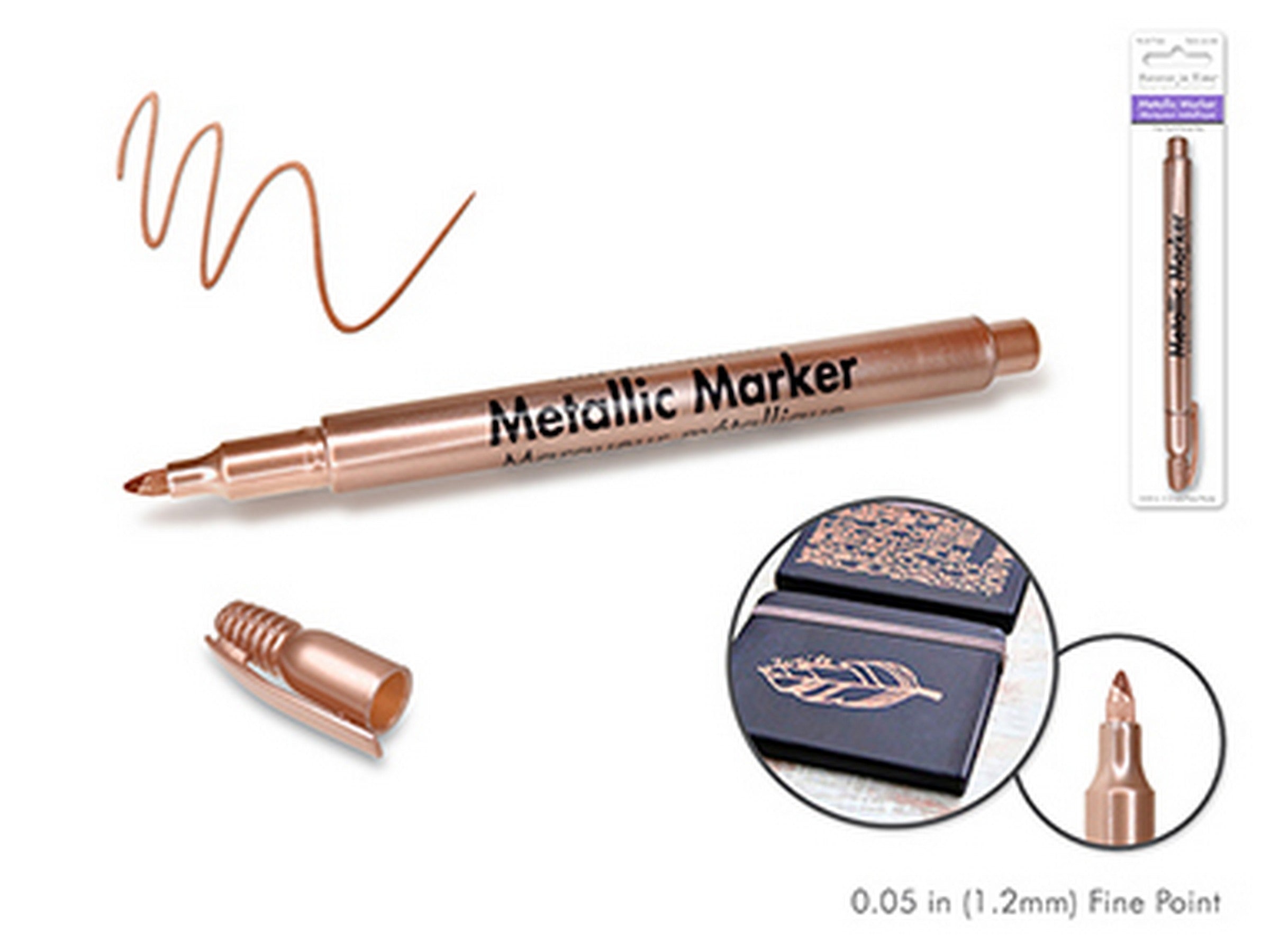 Forever in Time Copper Metallic Permanent Marker 1.2mm Point